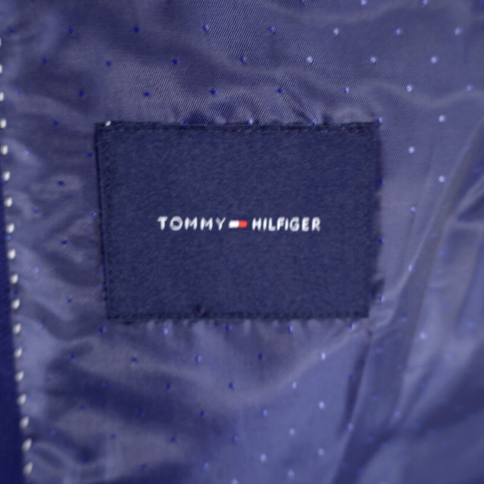 Tommy Hilfiger Tommy Hilfiger Blue Wool Polyester Unconstructed Shoulder Wi Size 42R - 11 Thumbnail