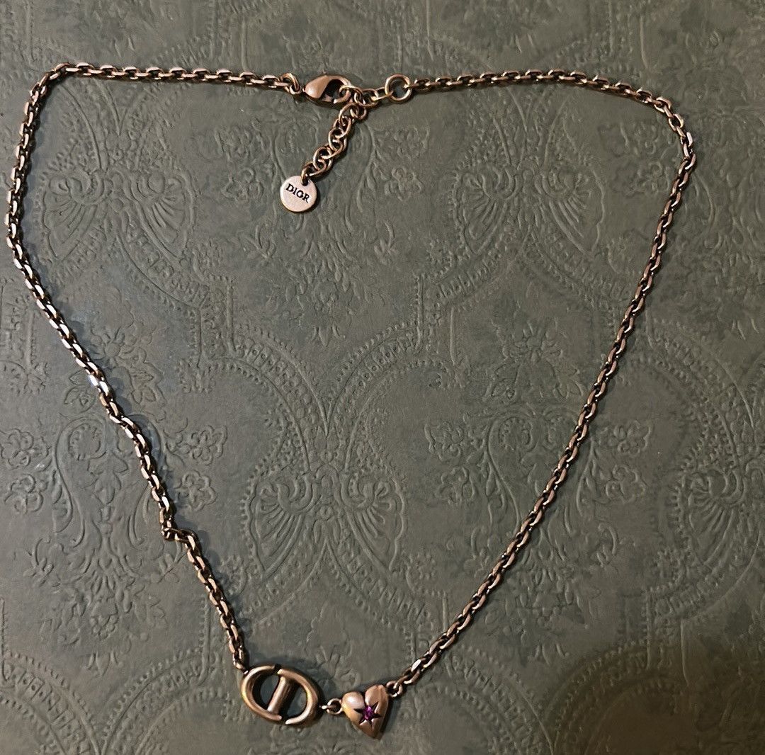 Dior Dior Lucky Charms Necklace Antique Gold-Finish Metal Size ONE SIZE - 3 Thumbnail