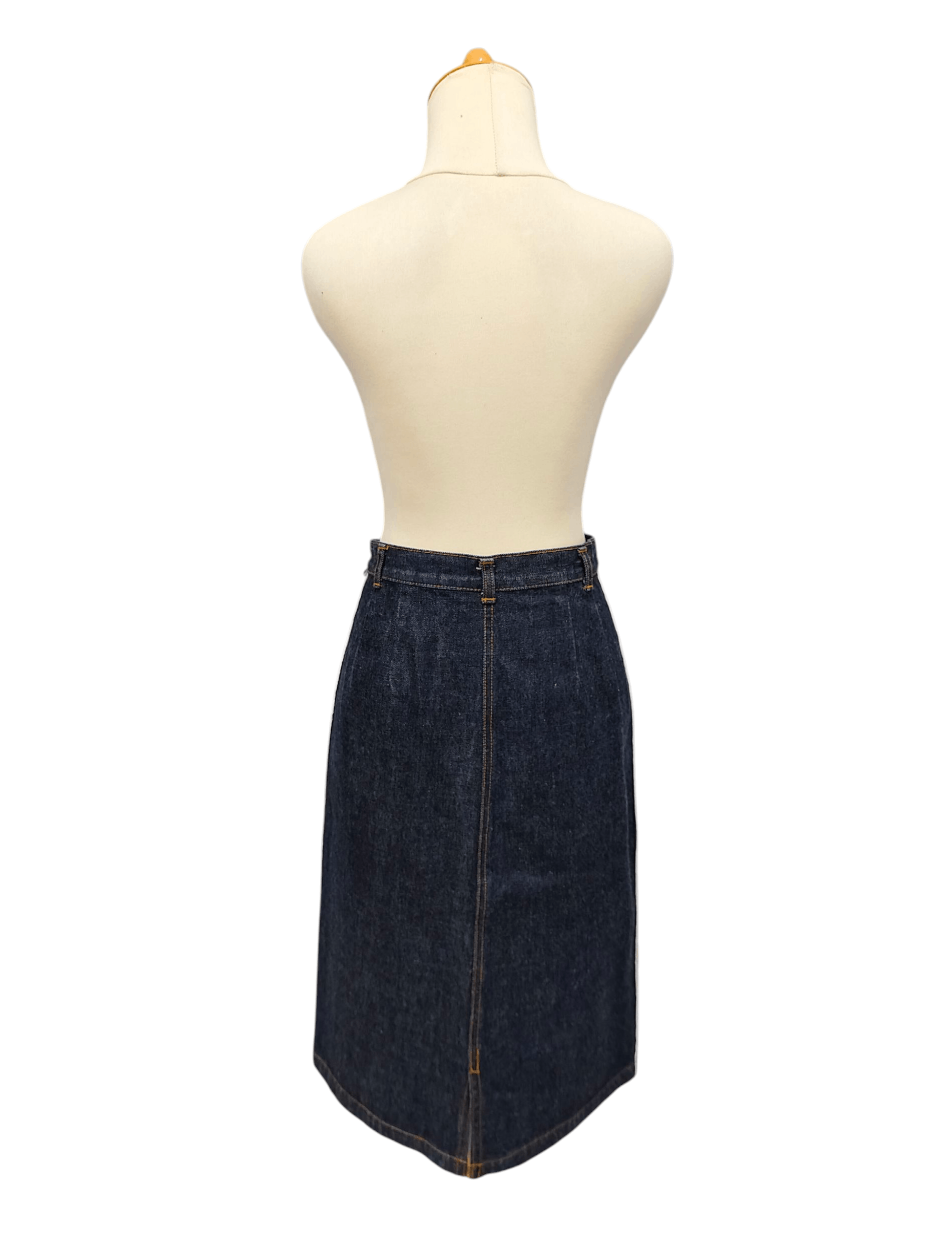 Japanese Brand 🇯🇵 Ozoc 🇯🇵 Y2K High Rise Selvedge Denim Skirt Size 28" / US 6 / IT 42 - 7 Thumbnail