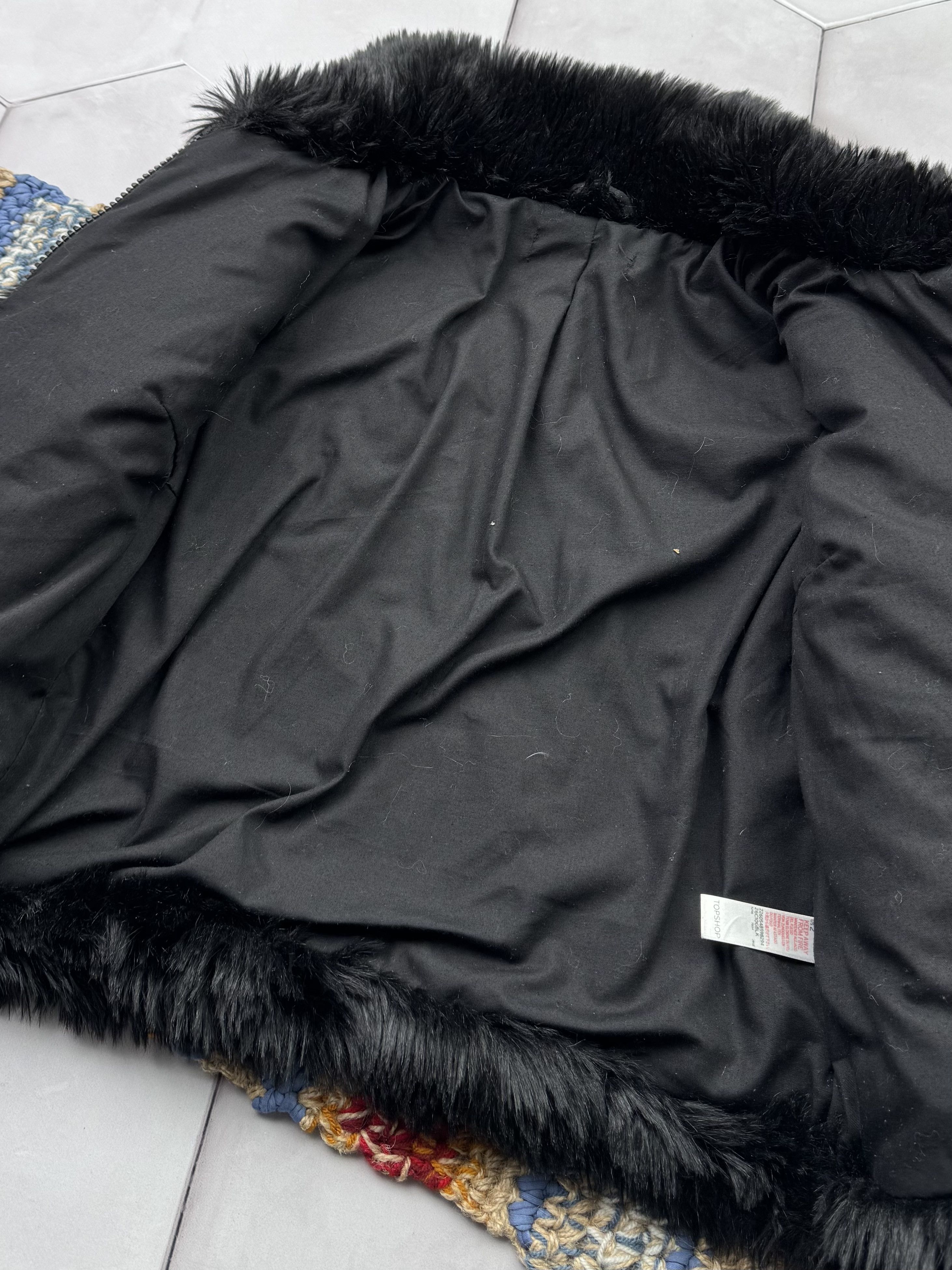 Vintage Vintage Cropped Faux Fur Jacket (E4) Size S / US 4 / IT 40 - 5 Thumbnail