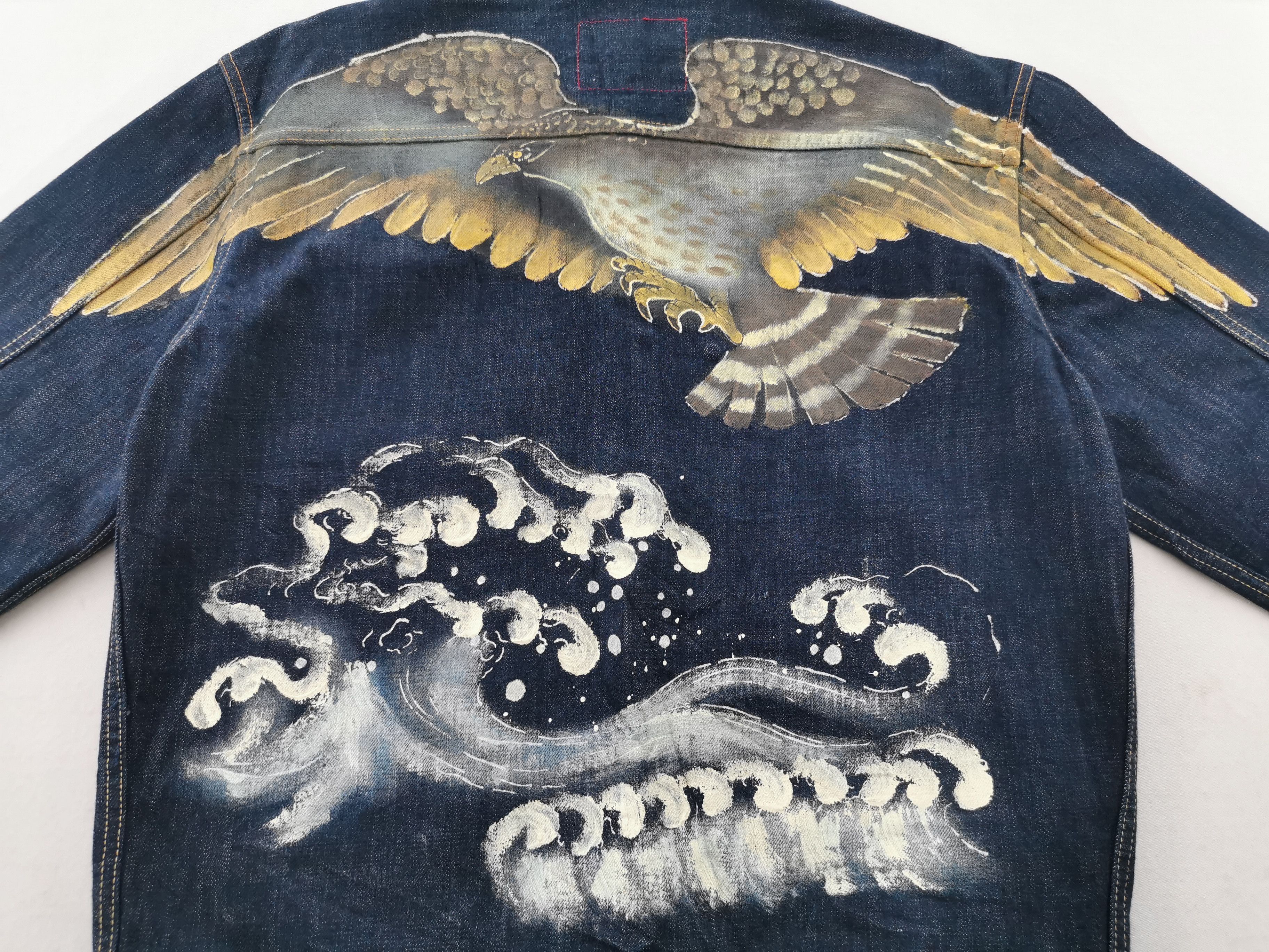 Japanese Brand ZEN Eagle Embroidered Japanese Design Type I Denim Jacket Size US M / EU 48-50 / 2 - 6 Thumbnail