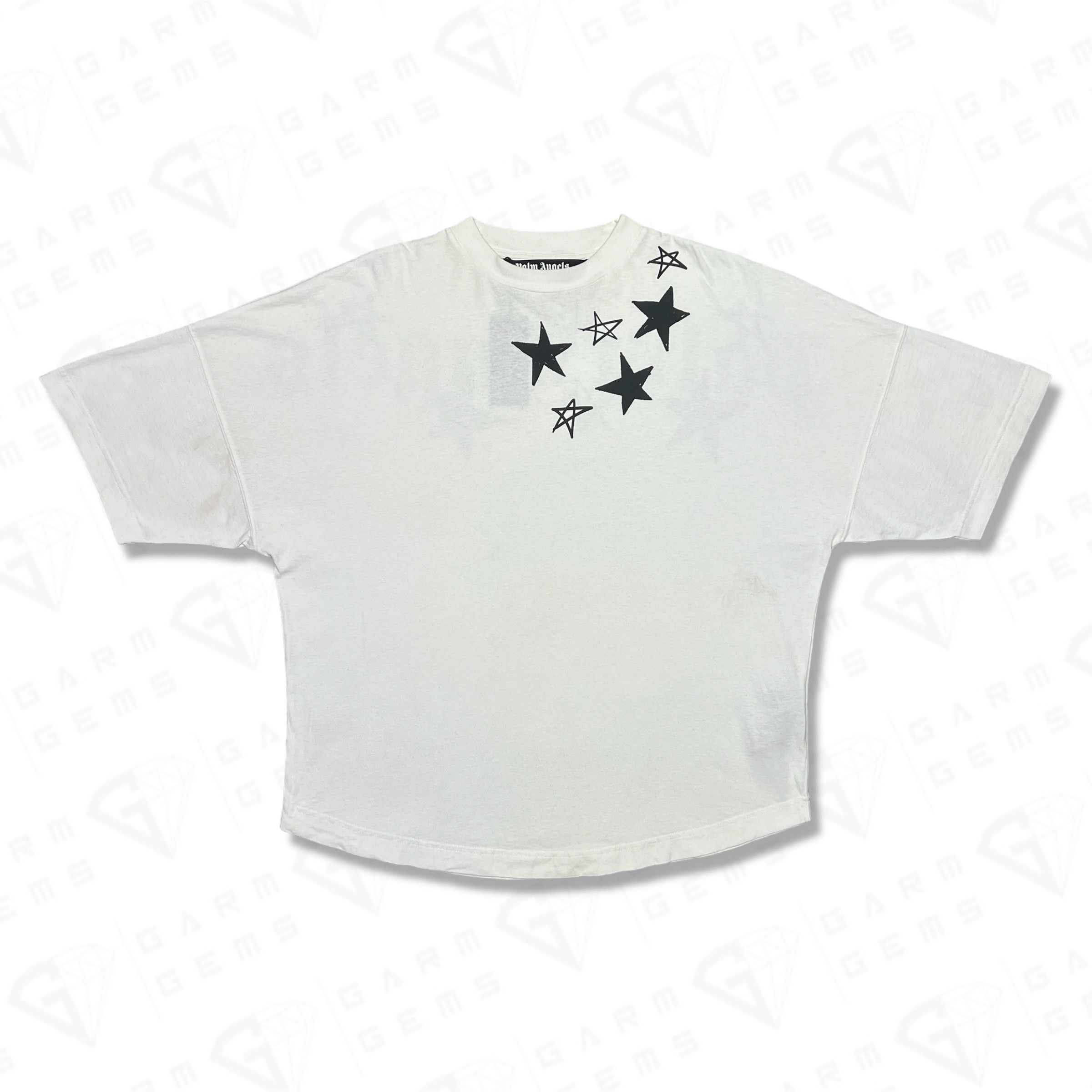 Palm Angels Palm Angels Stars Logo Oversized T-Shirt Size US L / EU 52-54 / 3 - 1 Thumbnail