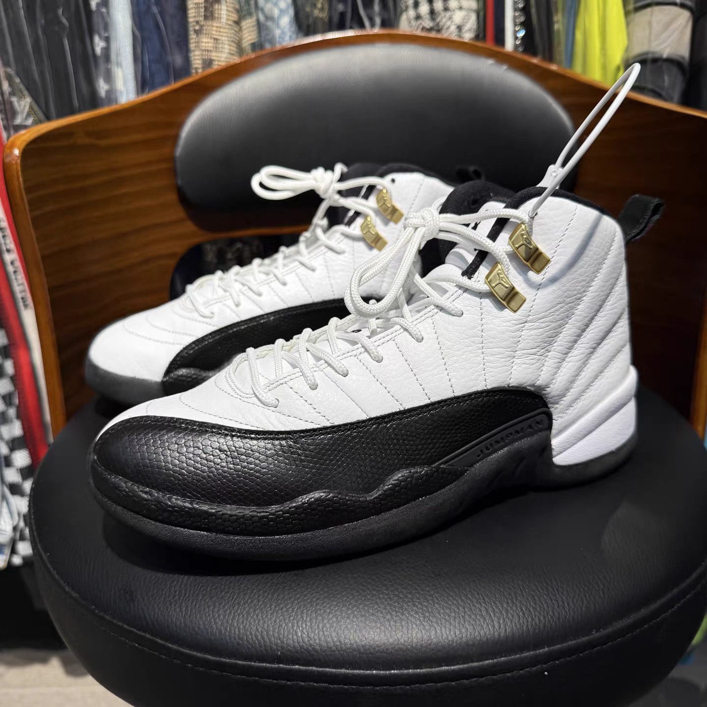 Jordan Brand Air Jordan 12 Taxi Basketball Shoes K15 Size US 7 / EU 40 - 1 Thumbnail