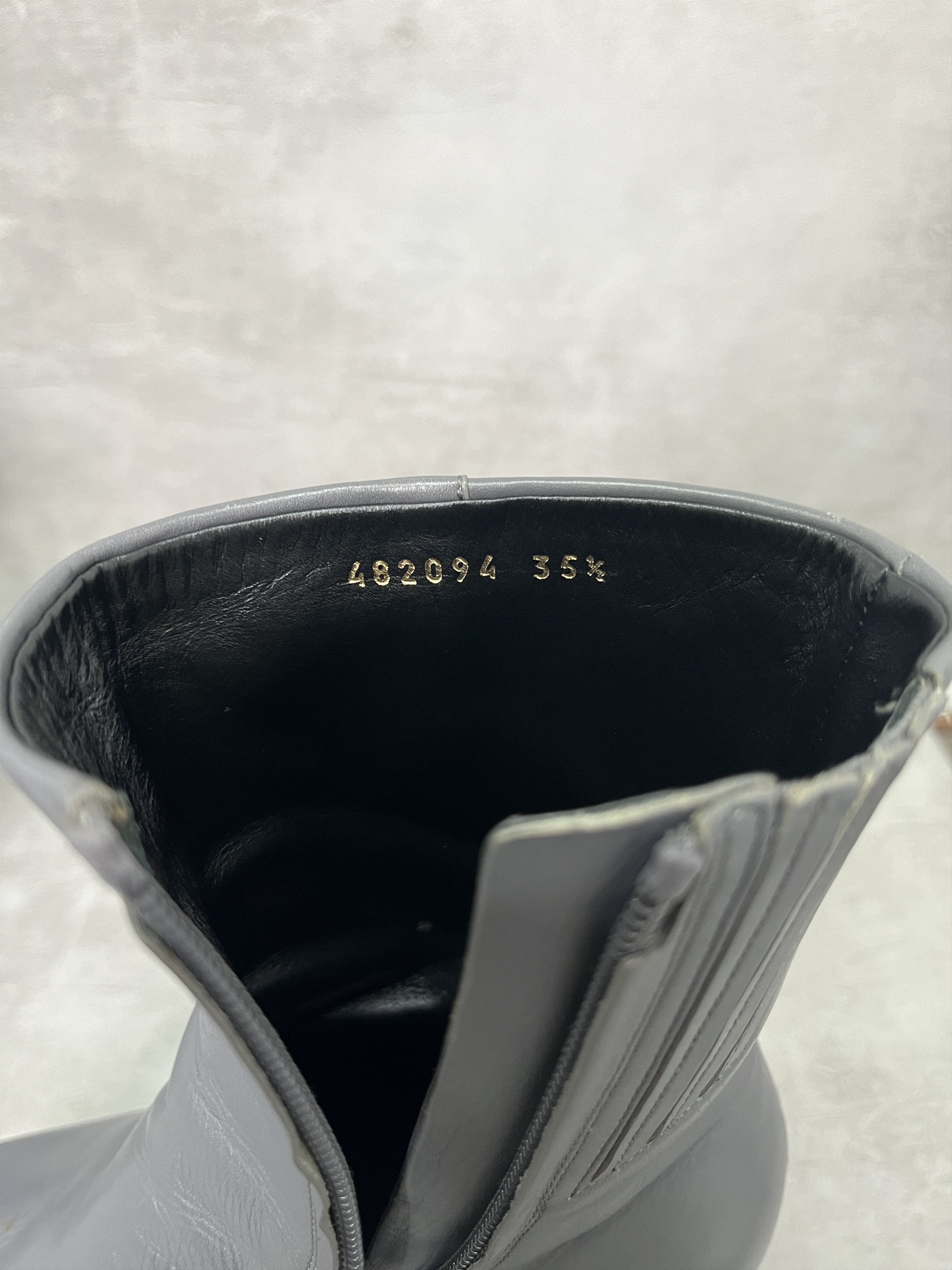 Balenciaga Balenciaga Grey Platform Boots Size US 4.5 / IT 34.5 - 7 Thumbnail