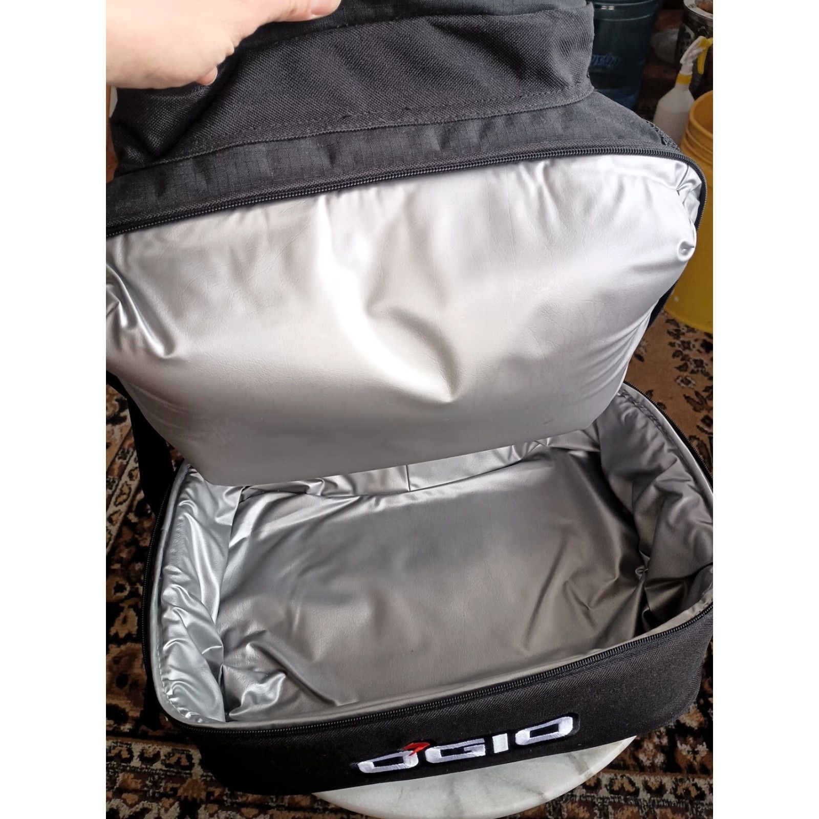 Vintage OGIO Backpack Mens Large Black Insulated Wine Bag 4 Pocket Custom Embroidery Bottle Pocket Lightweight Travel Casual Logo Piper Productions Fun Size ONE SIZE - 2 Thumbnail