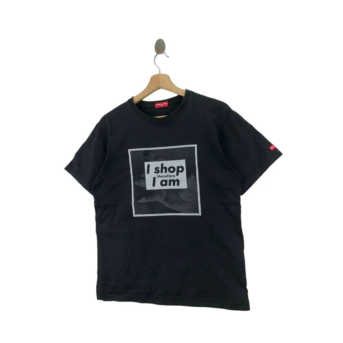 Barbara Kruger Vtg BARBARA KRUGER Artist I Shop Therefore I Am Tee Shirt Size M / US 6-8 / IT 42-44 - 5 Thumbnail