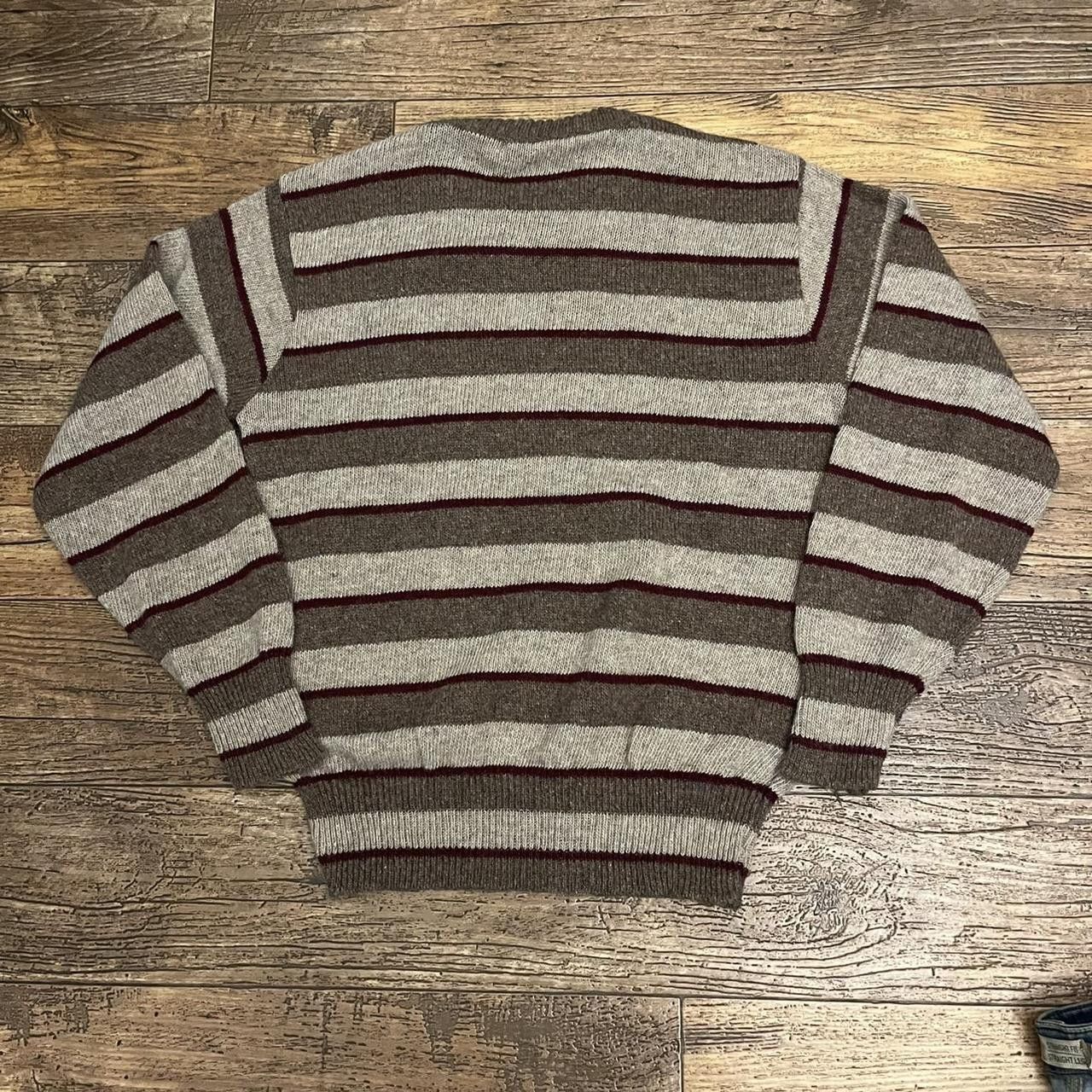 Vintage Vintage 90’s Striped Sweater. Size XL / US 12-14 / IT 48-50 - 2 Thumbnail