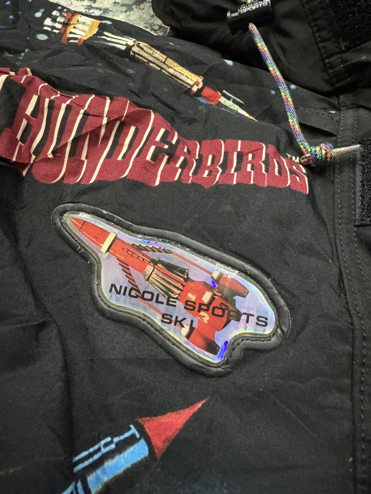 Anime 1997 NICOLE SPORTS SKI X THUNDERBIRDS JACKET HOODIE Size US L / EU 52-54 / 3 - 10 Thumbnail