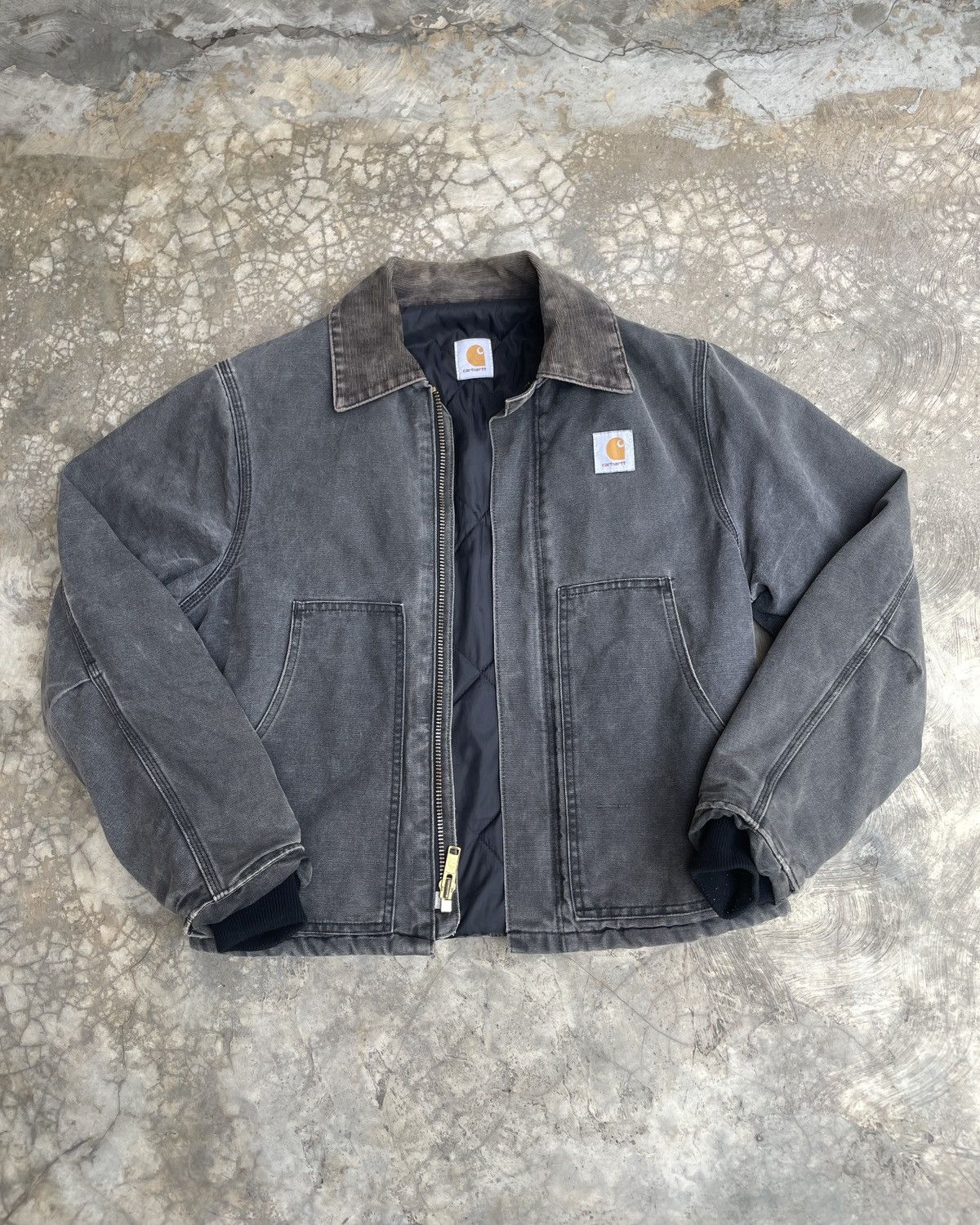 Carhartt 1990's Carhartt Arctic Jacket Black Sunfaded Size US M / EU 48-50 / 2 - 2 Thumbnail