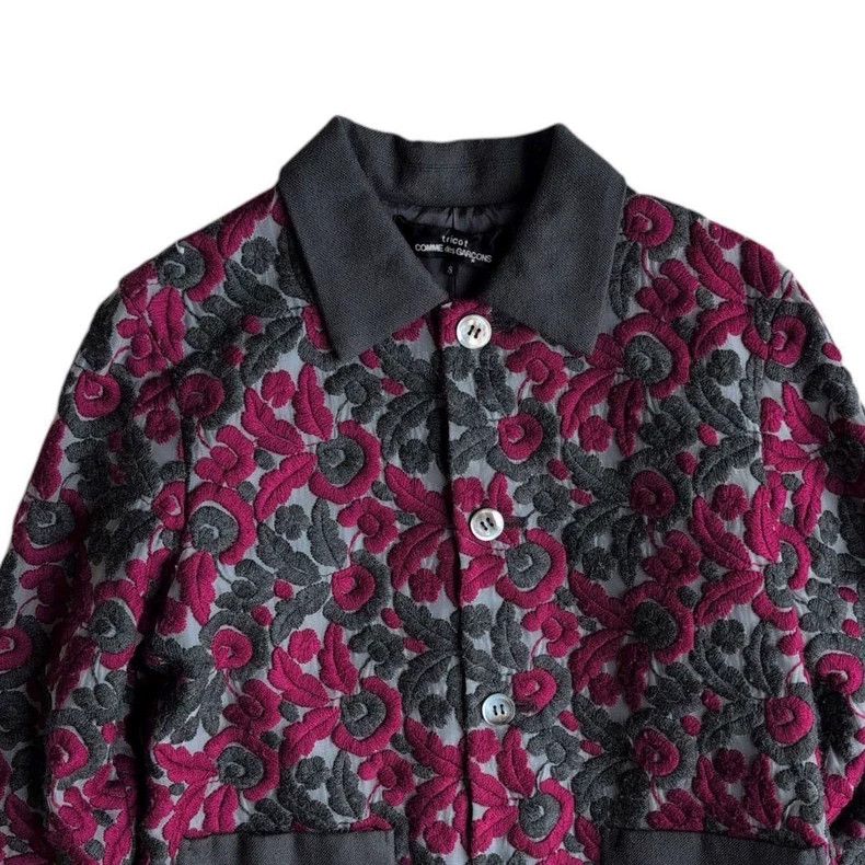 Other Comme Des Garcons Granny Coat Embroidered Flower Coat Size S / US 4 / IT 40 - 2 Thumbnail