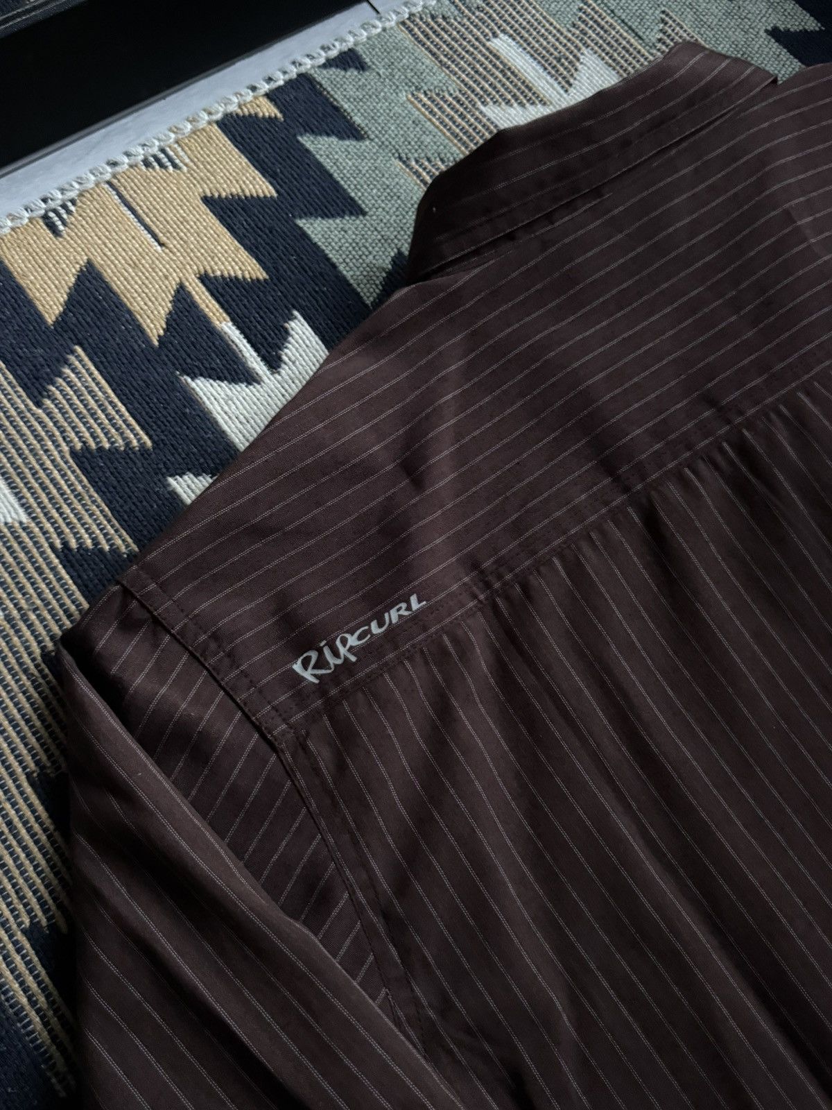 Rip Curl Vintage Rip Curl Hype Brown Stripped Button Up Shirt Size US M / EU 48-50 / 2 - 11 Thumbnail