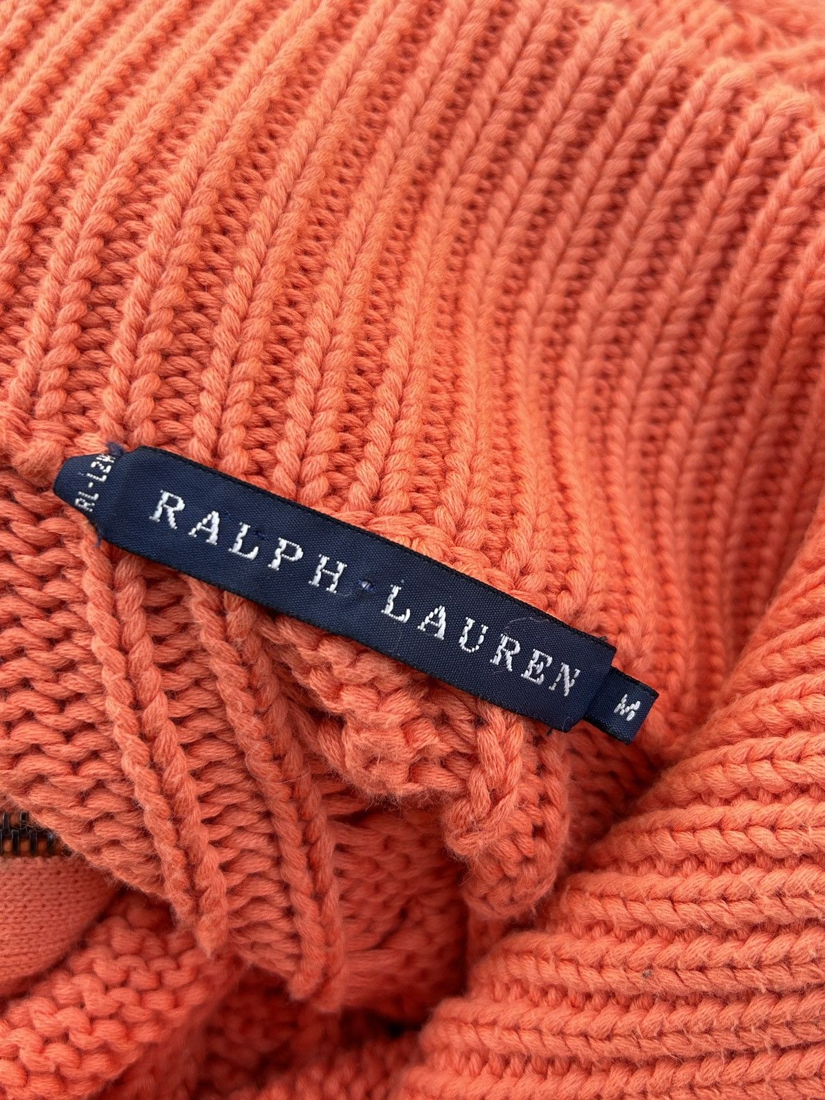 Polo Ralph Lauren Vintage Polo By Ralph Lauren Cable Knit Zippered Sweater Size M / US 6-8 / IT 42-44 - 9 Thumbnail