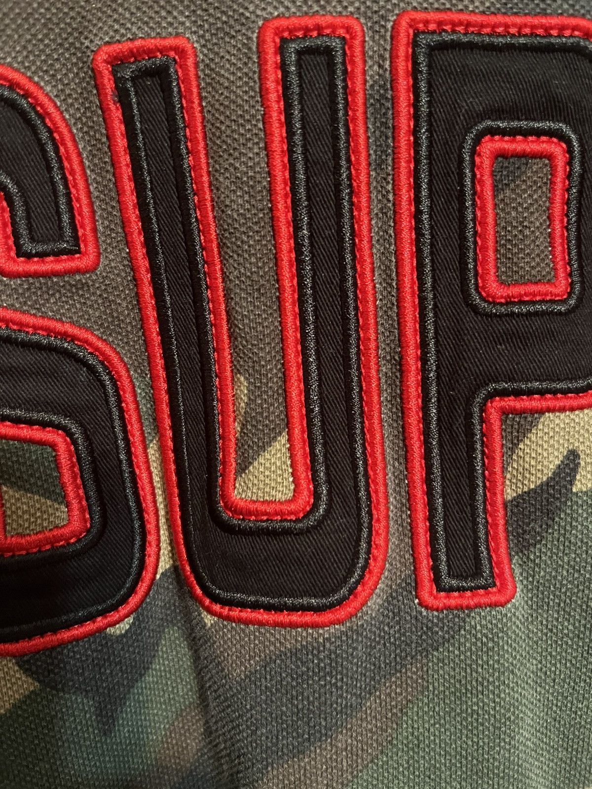 Supreme SUPREME APPLIQUE POLO “Woodland Camo” Size US L / EU 52-54 / 3 - 6 Thumbnail