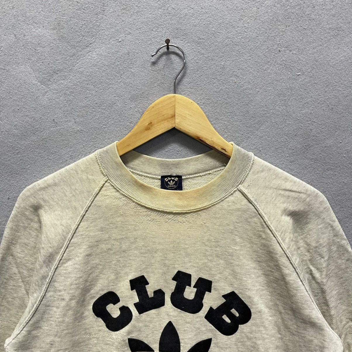 Adidas Vintage Adidas Club Sweatshirt Distressed Original Condition Size US M / EU 48-50 / 2 - 2 Thumbnail