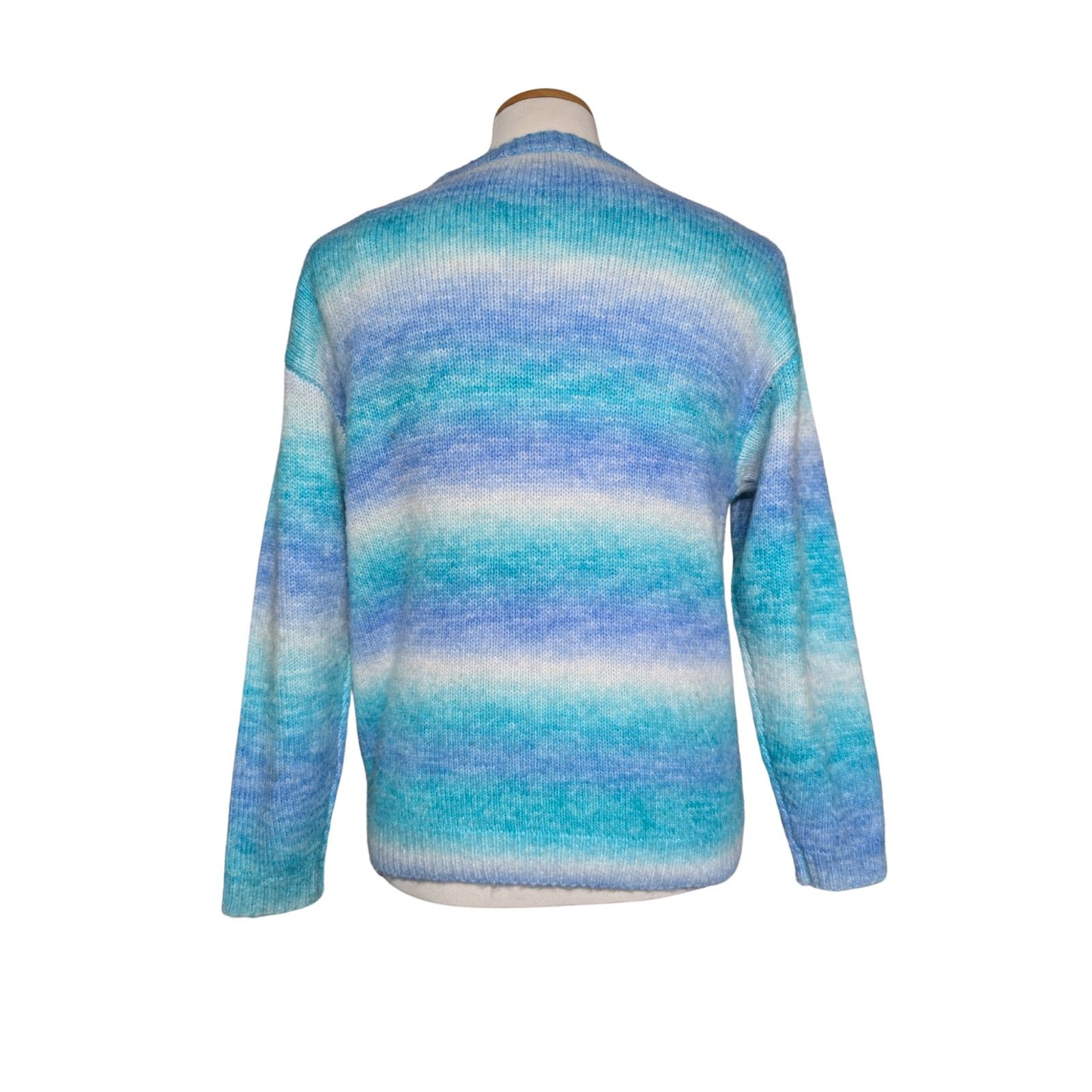 Other Frankies Bikinis Bennie Oversized Blue Horizon Knit Sweater Size L / US 10 / IT 46 - 3 Thumbnail