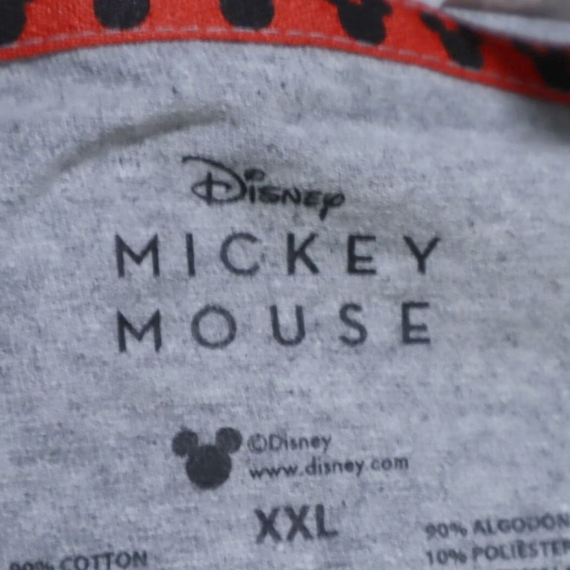 Disney Disney Mickey Mouse Felt Graphic Solid T-Shirt Gray Men's 2XL Size US XXL / EU 58 / 5 - 5 Thumbnail