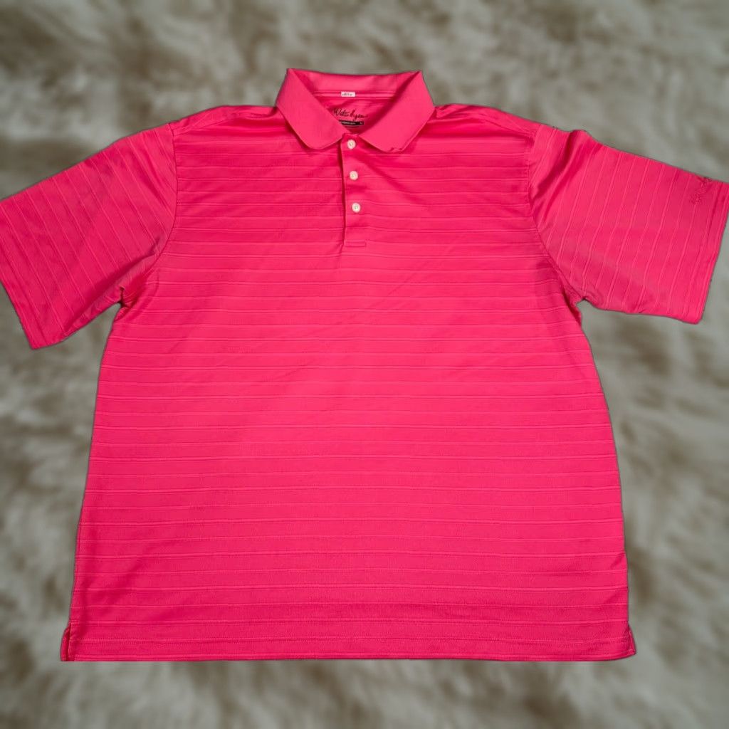 Vintage Walter Hagen Polo Shirt XL Pink Short Sleeve Hydo-Dri Golf Men’s Shirt Size US XL / EU 56 / 4 - 1 Thumbnail