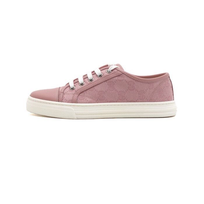 Pink Canvas Gg Supreme Low-Top Sneakers, Women's (Size 7)