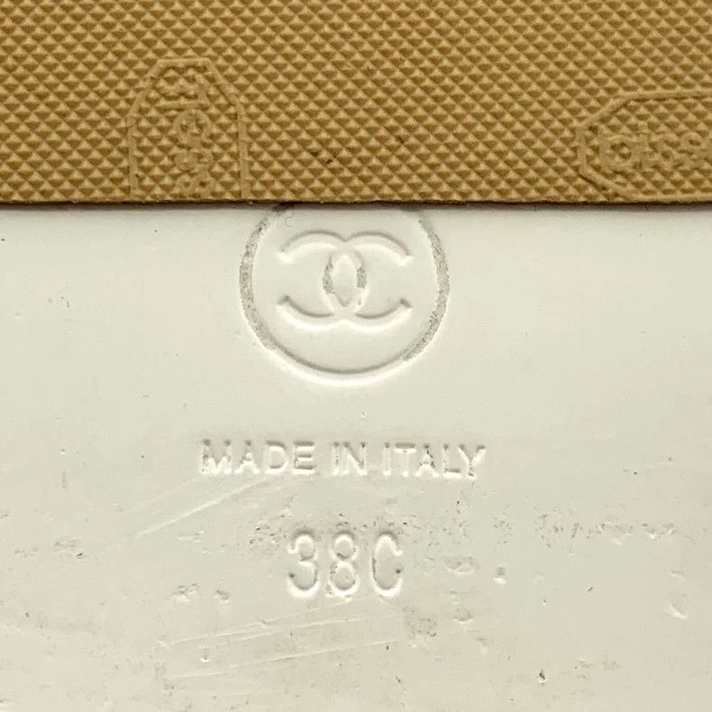 Chanel Chanel Beige logo Velcro open-toe casual flat sandals Size US 7.5 / IT 37.5 - 6 Thumbnail