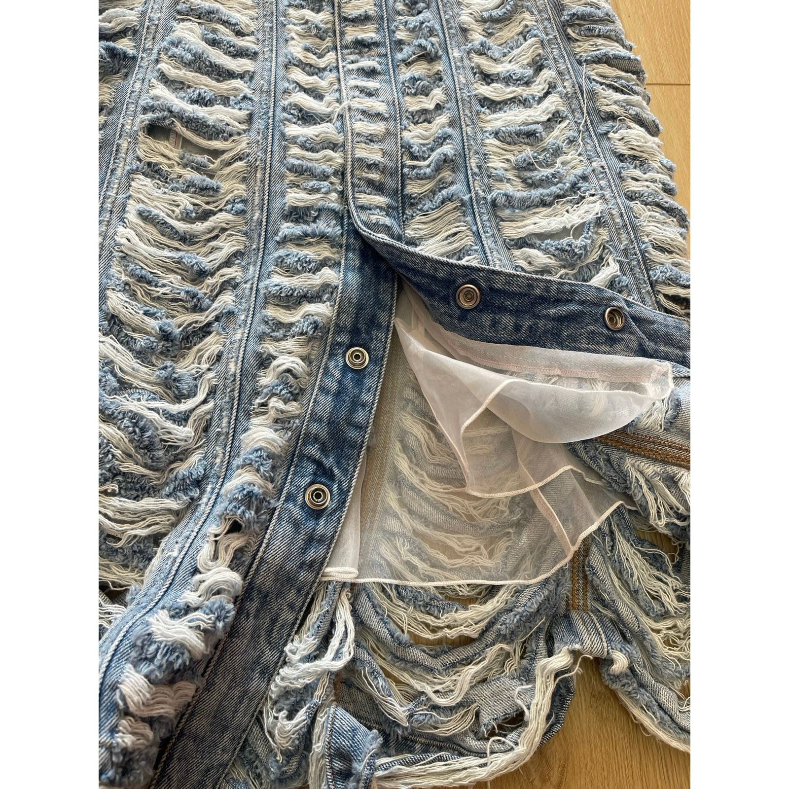 Diesel Diesel De-Ghil-FSC Denim MIdi Skirt, NWT Size: 25 Size 25" / US 0 / IT 36 - 8 Thumbnail