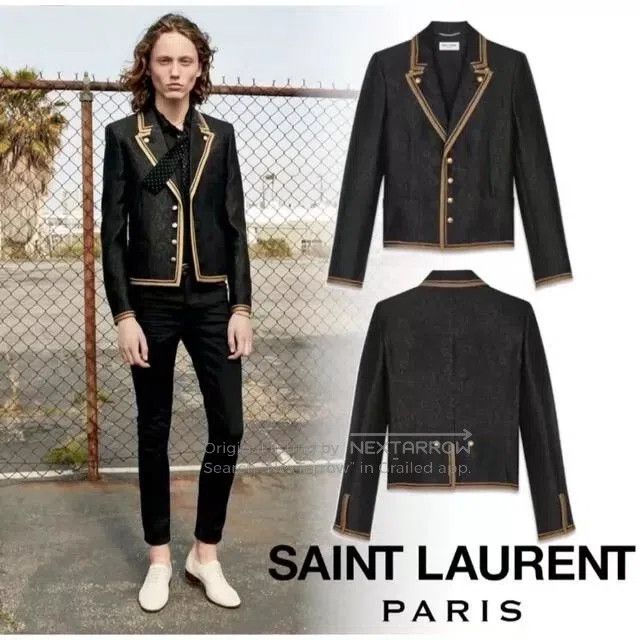 Yves Saint Laurent Saint Laurent Black Court Jacket. Size US M / EU 48-50 / 2 - 1 Thumbnail