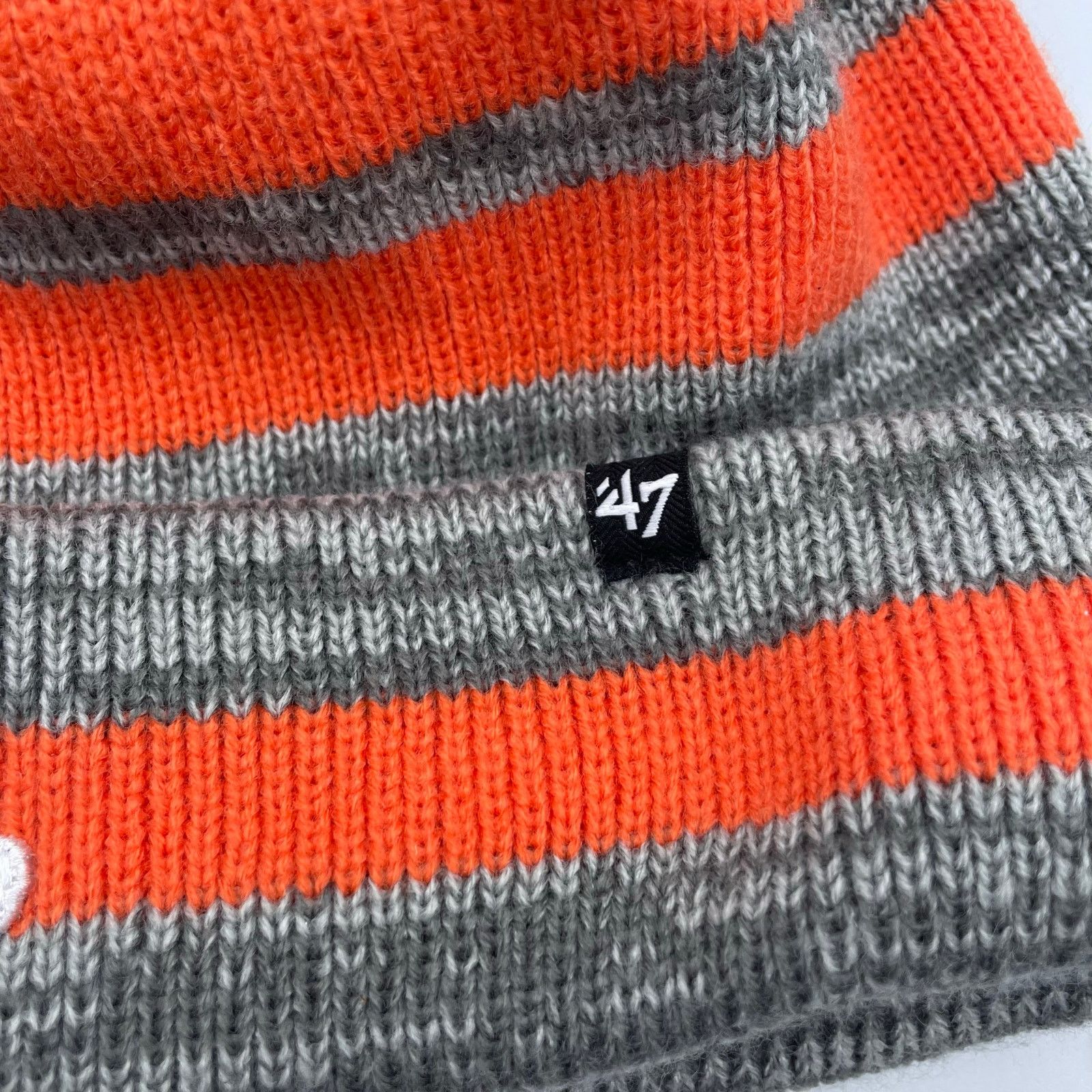 47 Brand ‘47 Brand Clemson Tigers Beanie Winter Hat Orange Gray OS Size ONE SIZE - 4 Thumbnail
