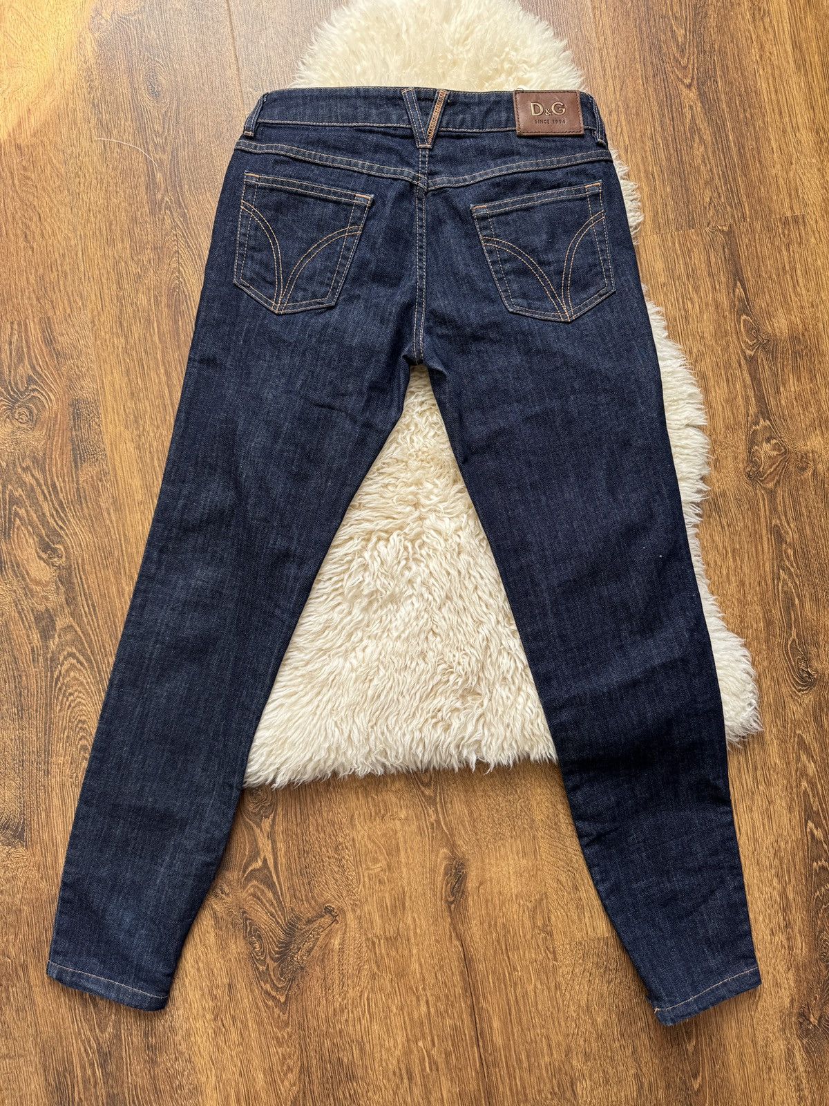 Dolce & Gabbana D&G Dolce & Gabbana Pretty Skinny Dark Blue Jeans – Size 27 Size 26" / US 2 / IT 38 - 3 Thumbnail