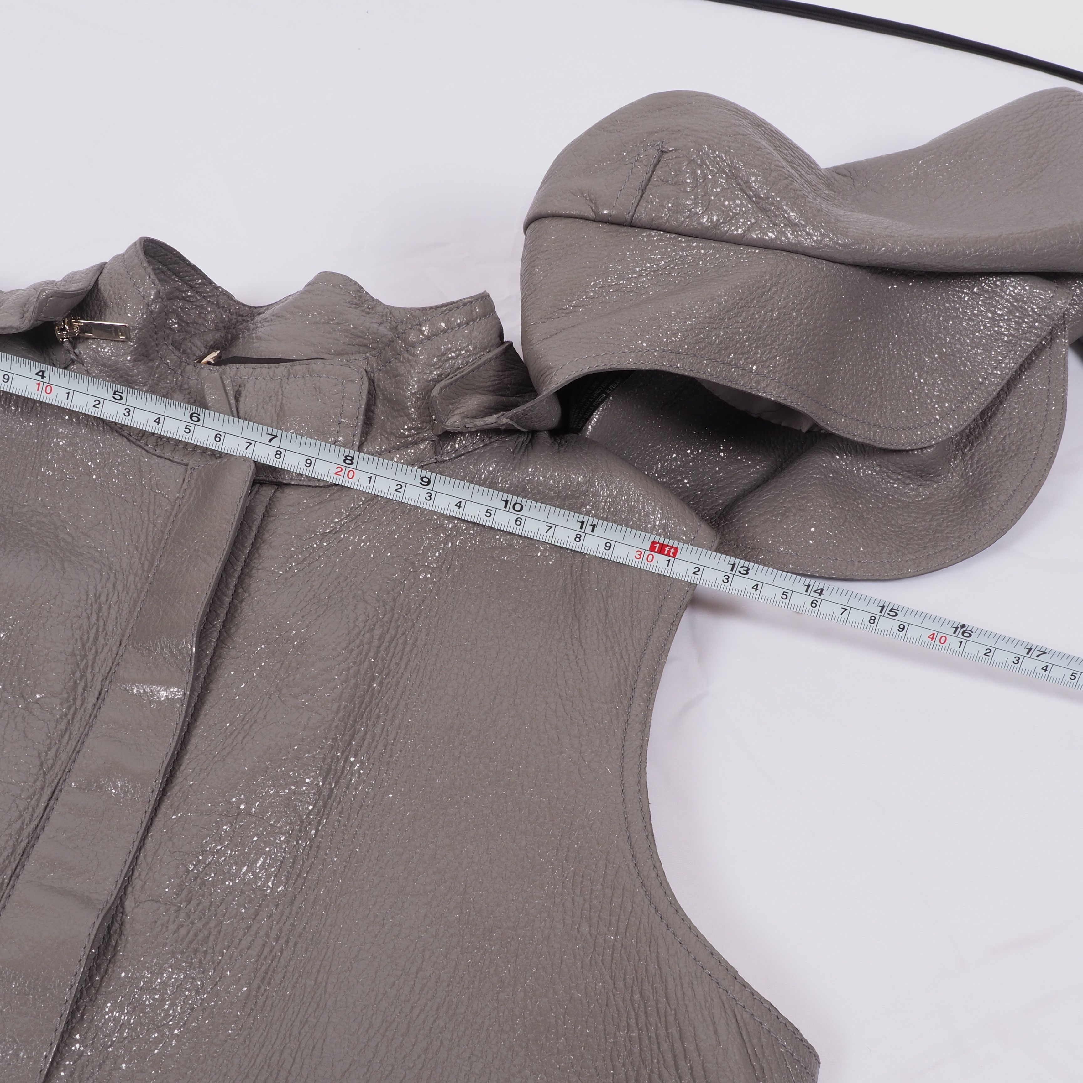 Gucci Gucci Vintage Patent Leather Convertible Modular Jacket Size M / US 6-8 / IT 42-44 - 12 Thumbnail