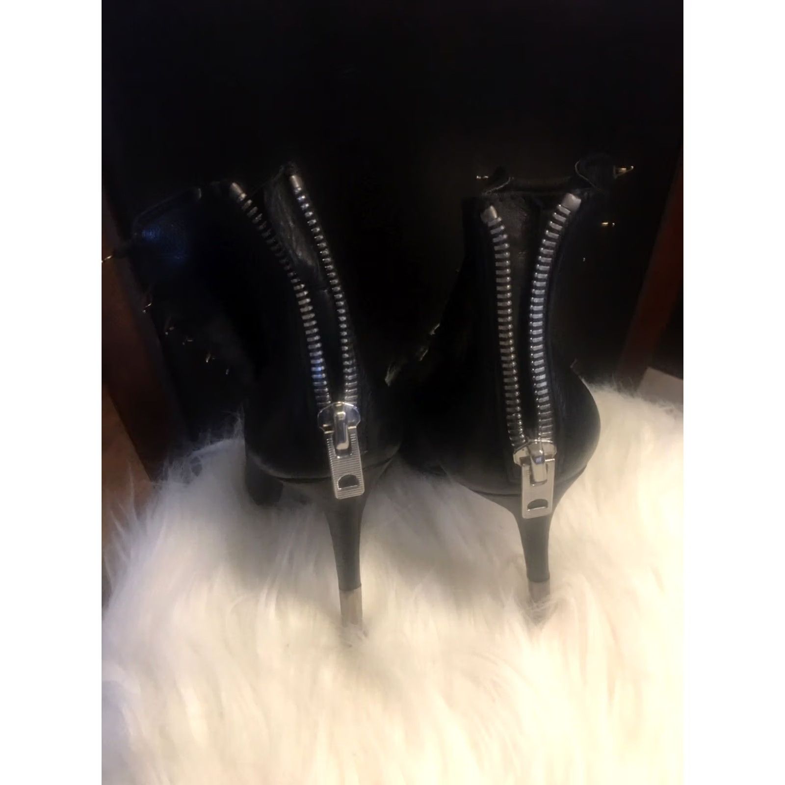 Dolce Vita Dolce Vita Black Strappy Peep Toe Block Heels 9.5 Size US 10 / IT 40 - 4 Thumbnail