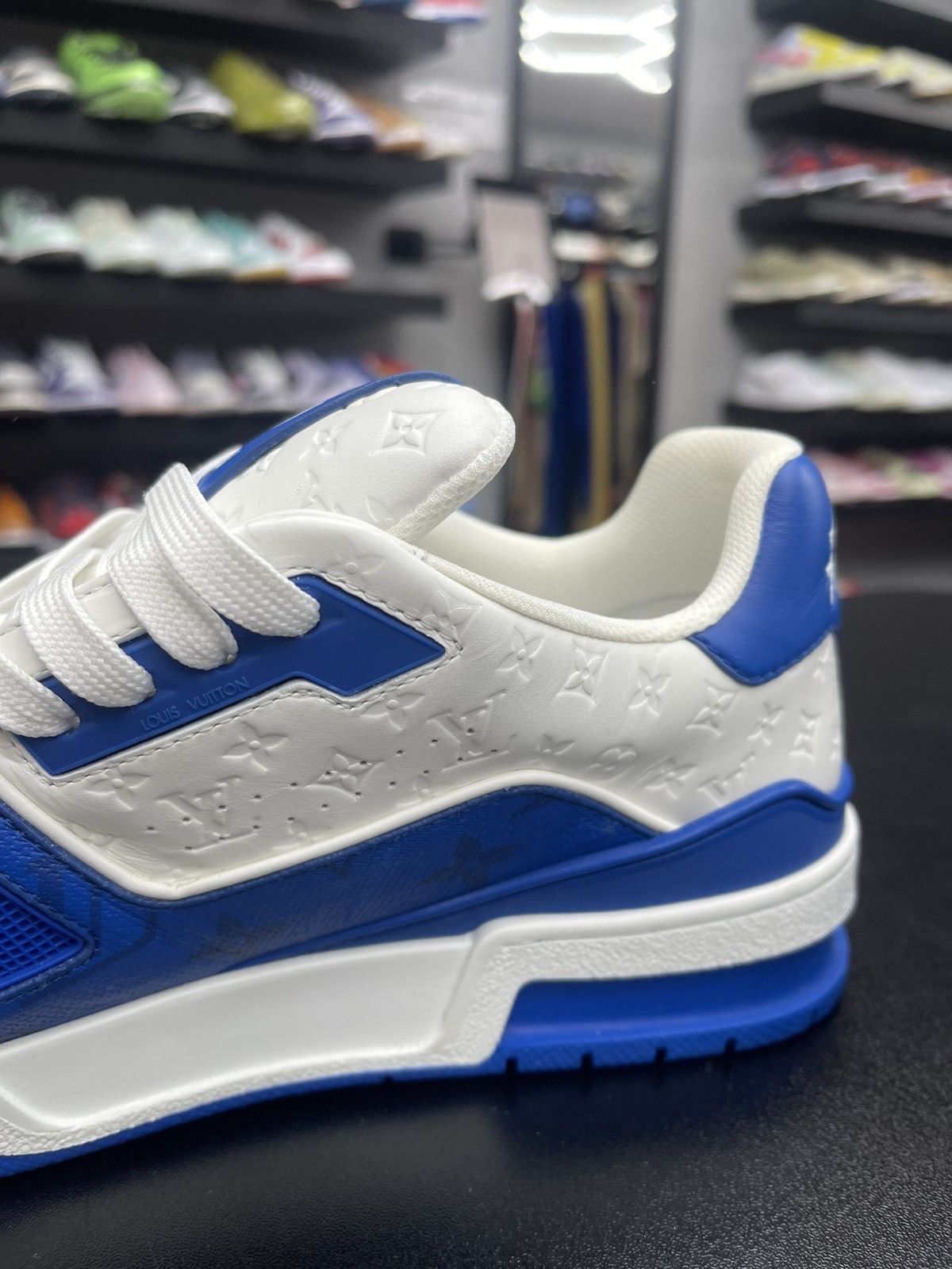 Louis Vuitton Size 7.5US/6.5LV Louis Vuitton Blue LV Monogram Trainer Size US 6.5 / EU 39-40 - 7 Thumbnail