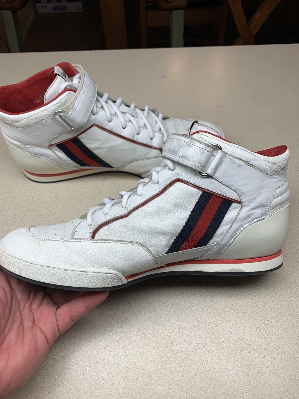 Gucci Gucci High-Top Lace-Up Sneakers 10.5 Size US 10.5 / EU 43-44 - 7 Thumbnail