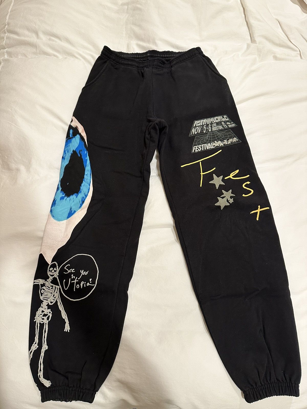 travis scott brown sweatpants