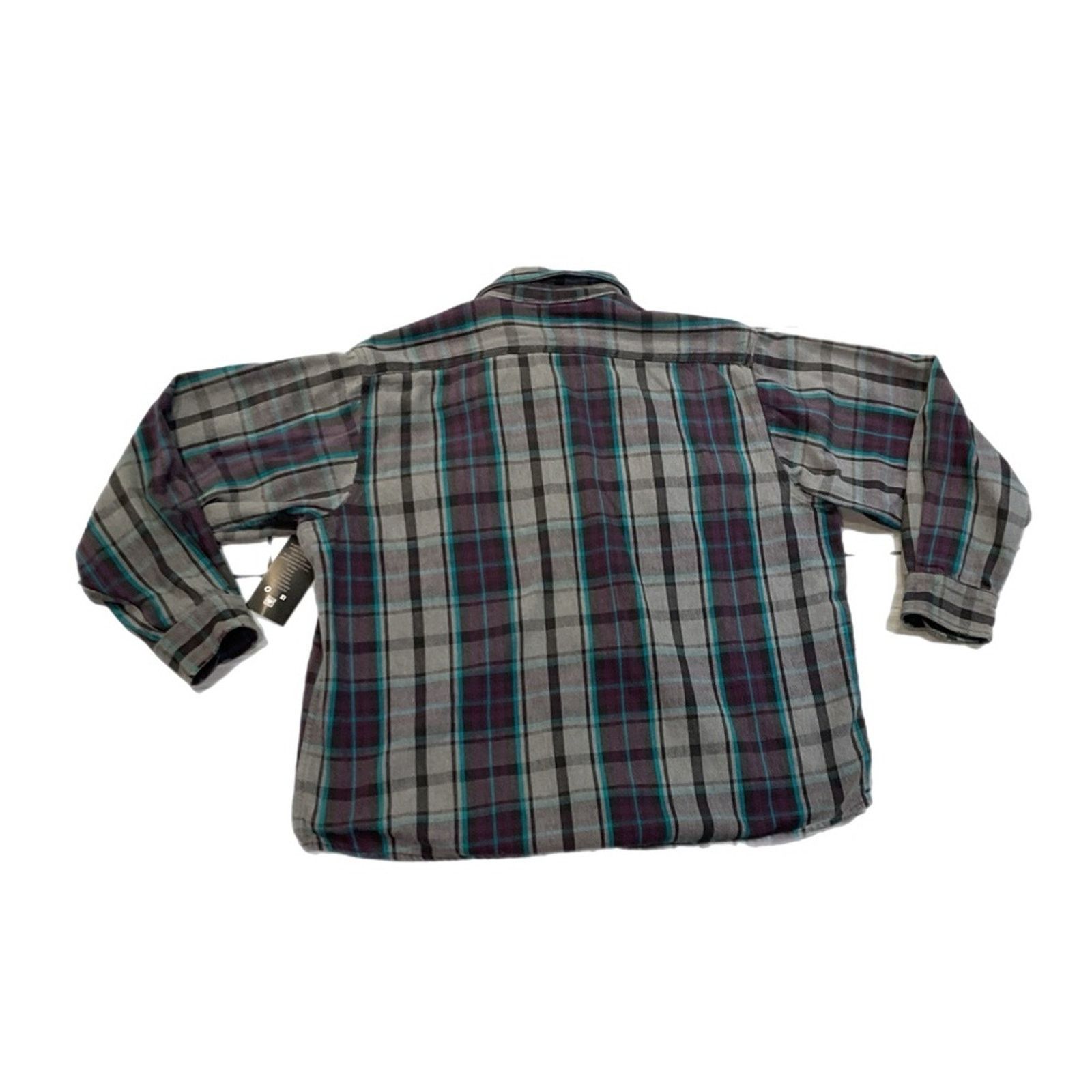 Vintage North Crest Flannel Plaid Button Down Long Sleeve Shirt Size US XXL / EU 58 / 5 - 2 Thumbnail