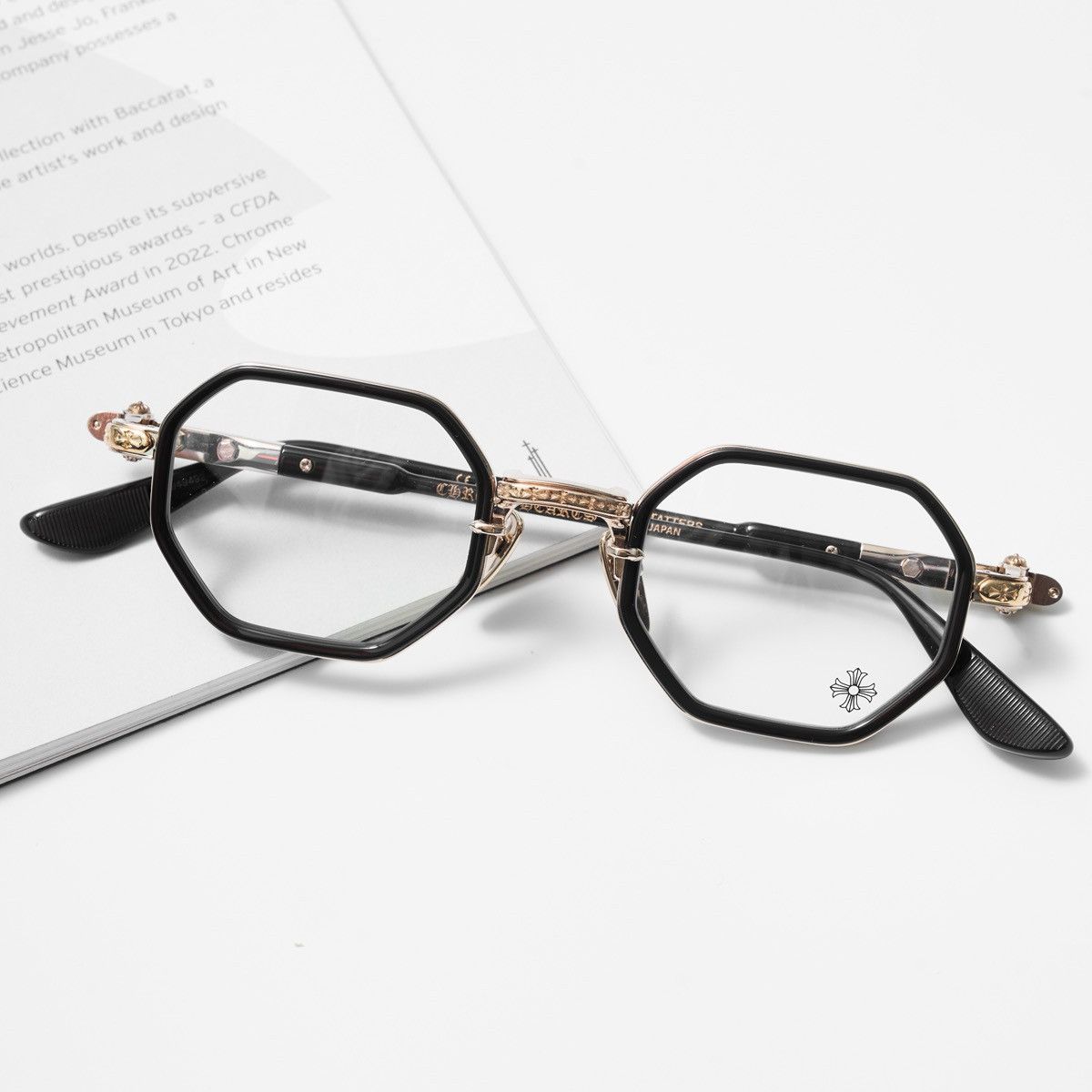 Chrome Hearts CHROME HEARTS TATTERS CLASSIC BROWN - GOLD PLATED GLASSES Size ONE SIZE - 6 Thumbnail