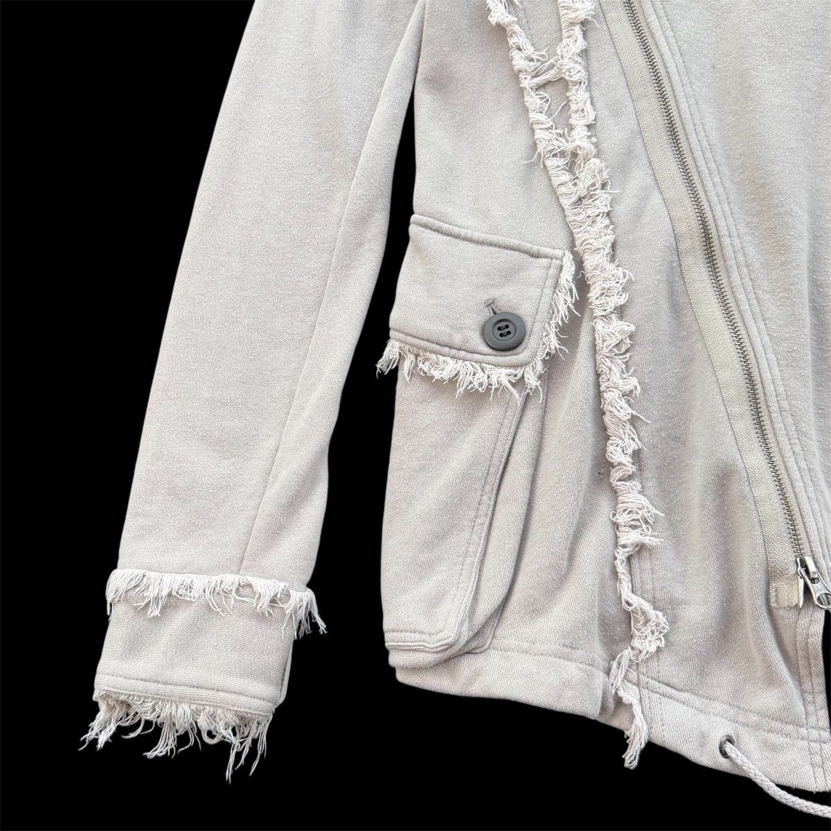 Japanese Brand Anne Kerry Cool Distressed Hooded Jacket – Asymmetrical Size US M / EU 48-50 / 2 - 9 Thumbnail