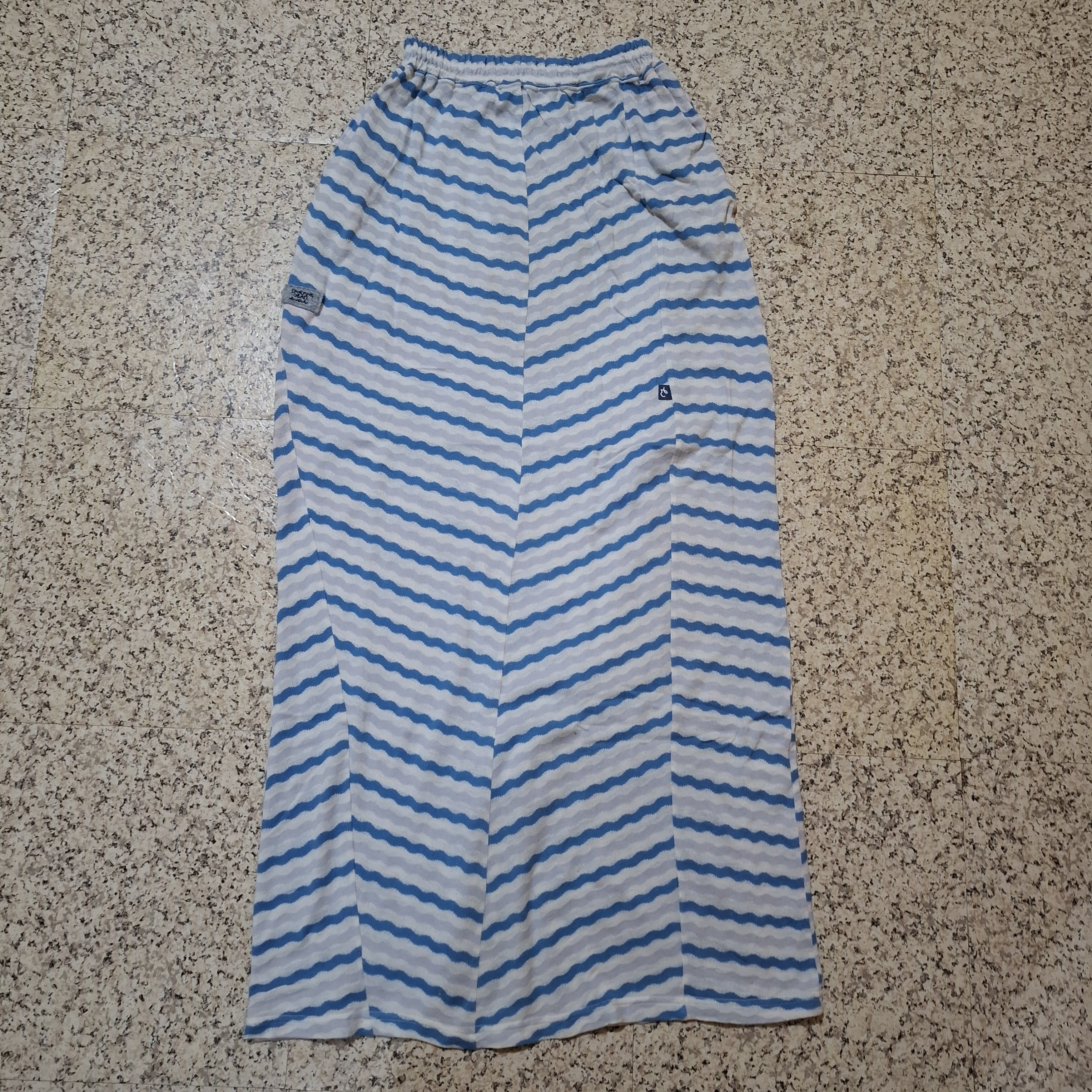 Hai Sporting Gear Vintage HAI Sporting Gear Issey Miyake Wavy Knit Maxi Skirt Size 29" - 1 Thumbnail