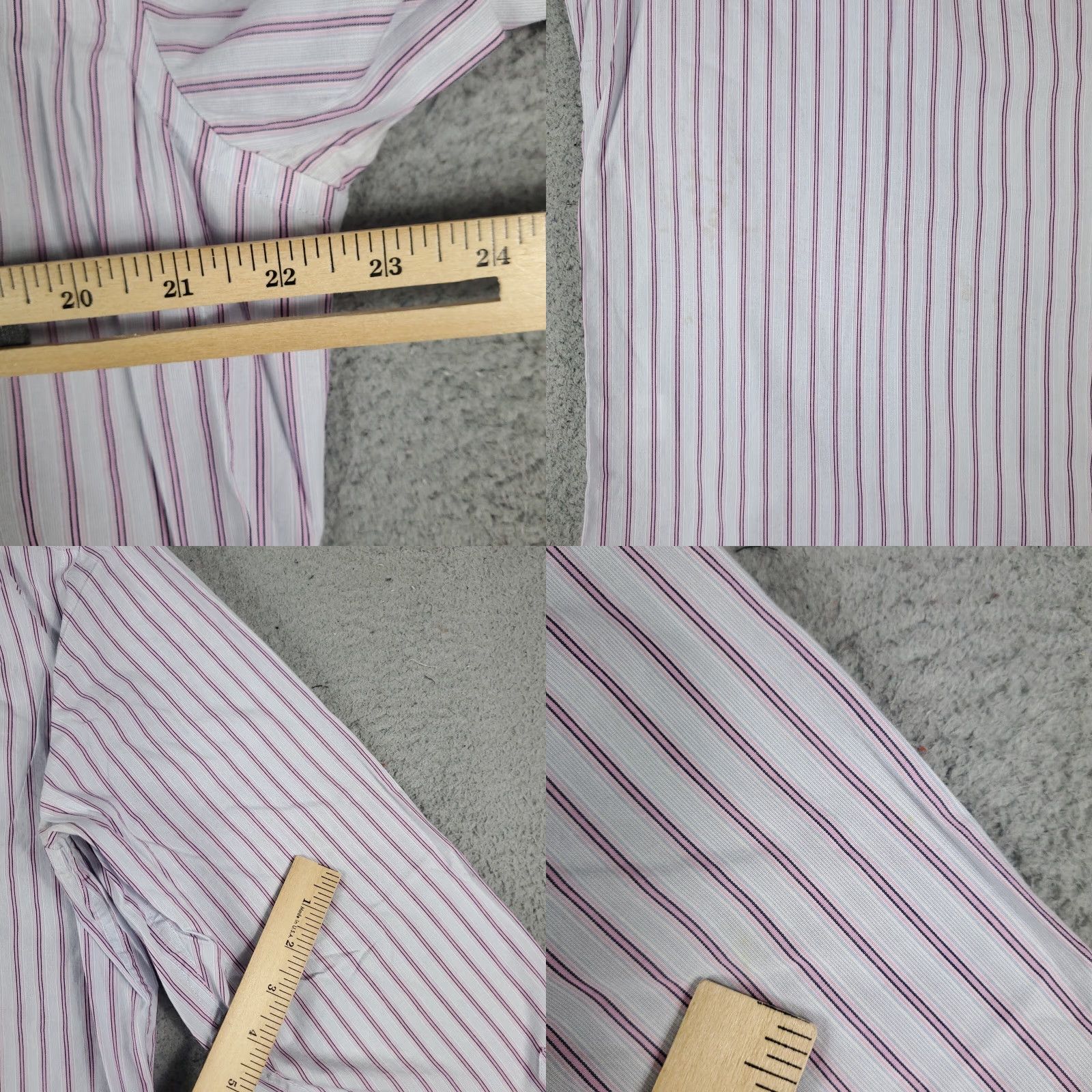 Banana Republic Banana Republic Shirt Mens Medium Blue Pink Button-Up Long Sleeve Stained Size US M / EU 48-50 / 2 - 8 Thumbnail