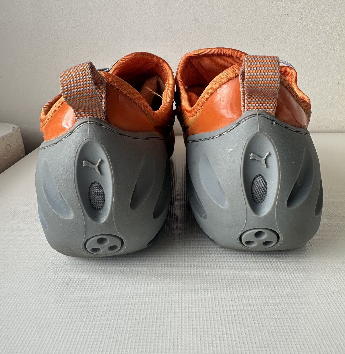Puma Puma K-1 (2005) orange mesh vintage low top sneakers Size US 12.5 / EU 45-46 - 6 Thumbnail