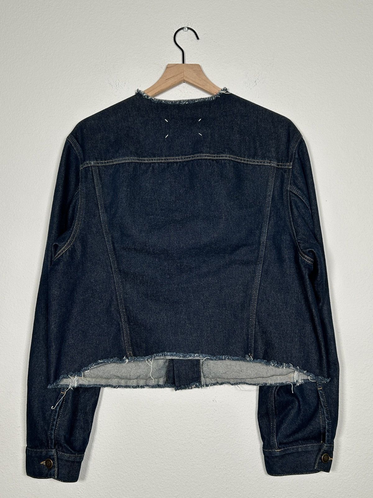 Maison Margiela FW23 Distressed Cut Off Denim Jacket Size US M / EU 48-50 / 2 - 4 Thumbnail