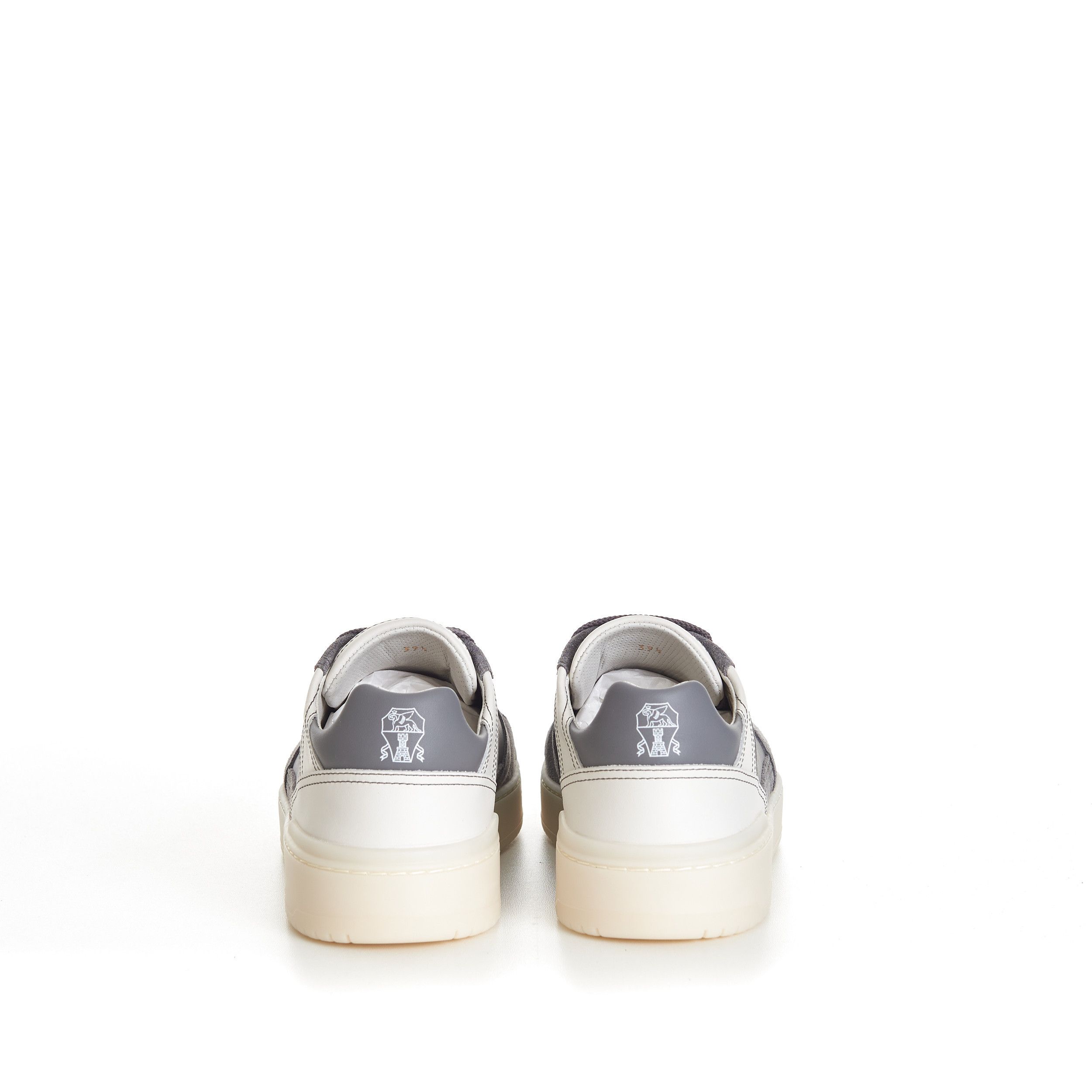 Brunello Cucinelli Semi-Polished Calfskin And Washed Suede Basket Sneakers Size US 6 / EU 39 - 6 Thumbnail