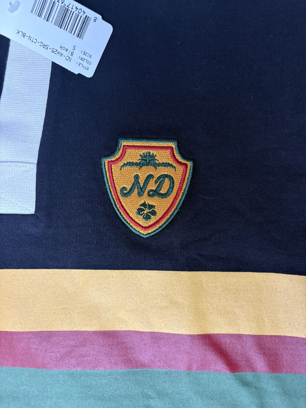 Nicholas Daley (RARE) Nicholas Daley Stripe Rugby Top Black Size US S / EU 44-46 / 1 - 6 Thumbnail