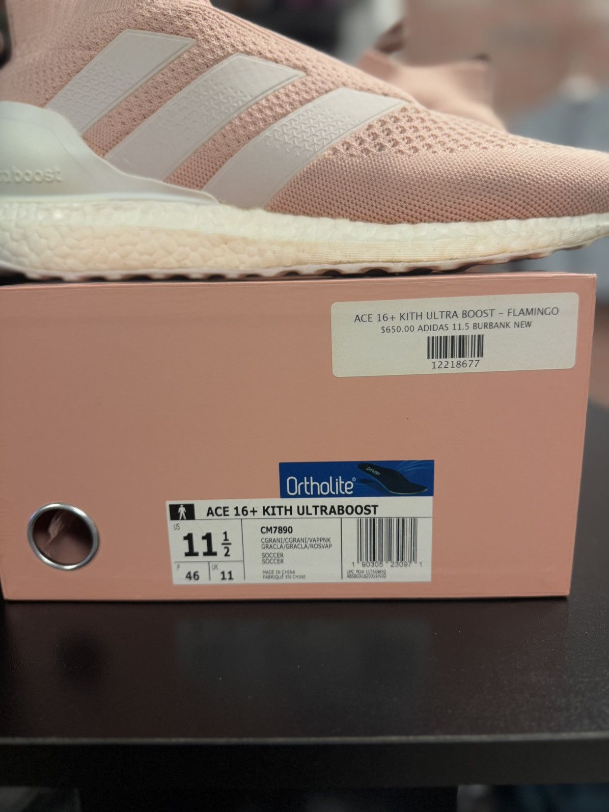 Adidas × Kith Adidas Ace 16 Purecontrol Ultra Boost Kith Flamingos 11.5 Size US 11.5 / EU 44-45 - 12 Thumbnail