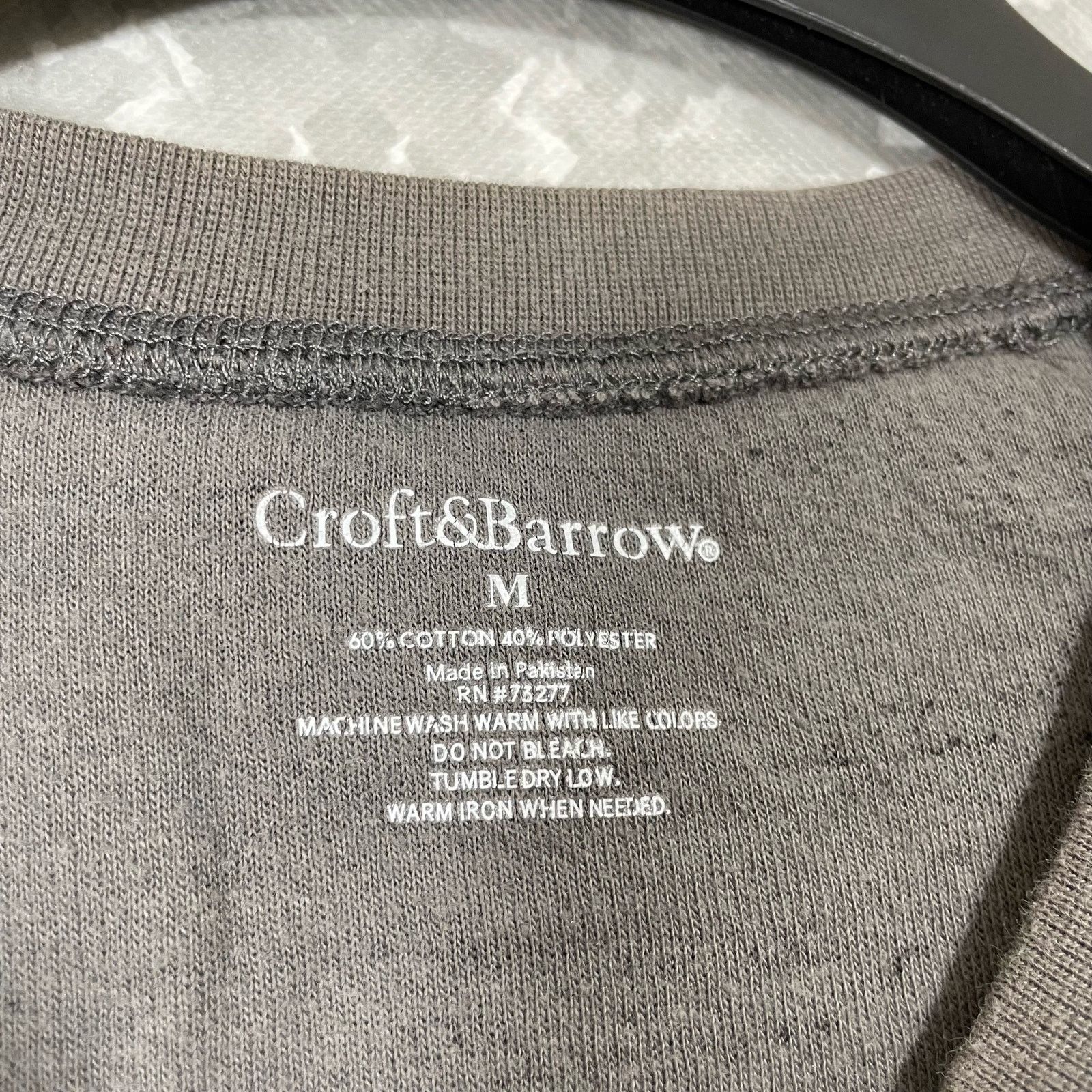 Croft & Barrow Croft & Barrow Gray Camouflage Thermal T-Shirt - Size Medium Size US M / EU 48-50 / 2 - 4 Thumbnail