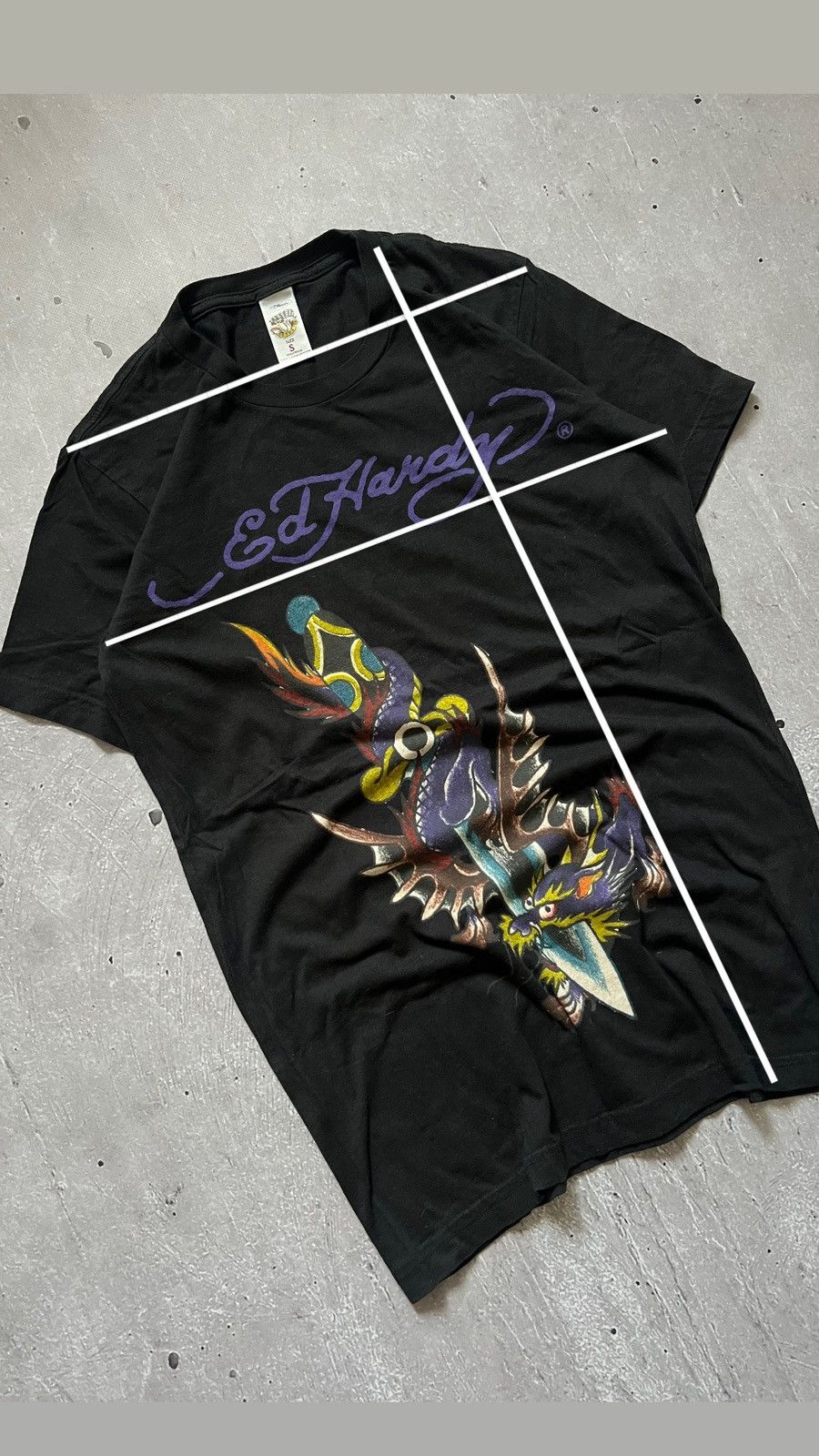 Ed Hardy Vintage Ed Hardy T-Shirt Y2K Dedication, Size S Size US S / EU 44-46 / 1 - 10 Thumbnail