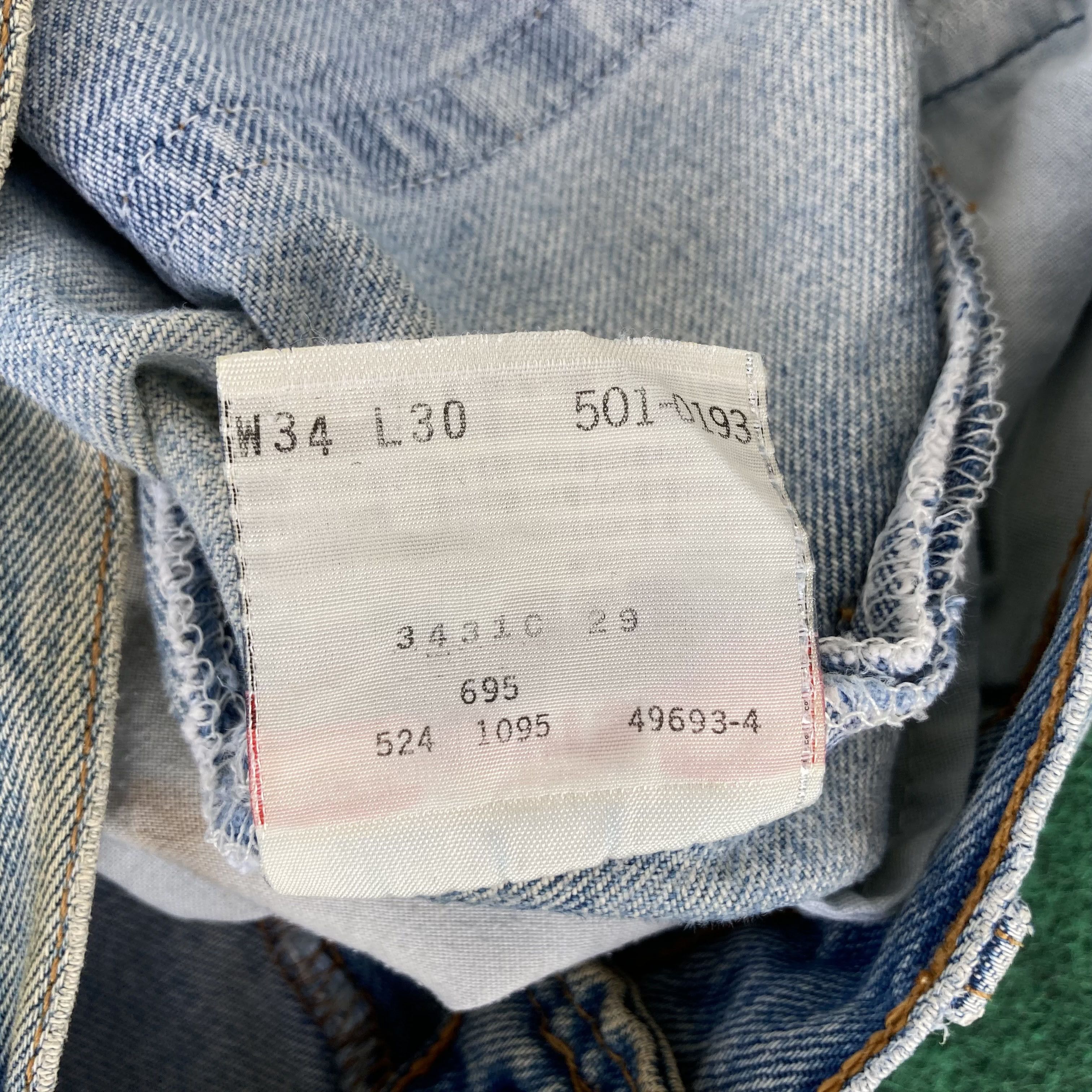 Levi's × Vintage Vtg Levis 501 Distressed Ripped Stains Sz 32 Jeans Size US 32 / EU 48 - 7 Thumbnail