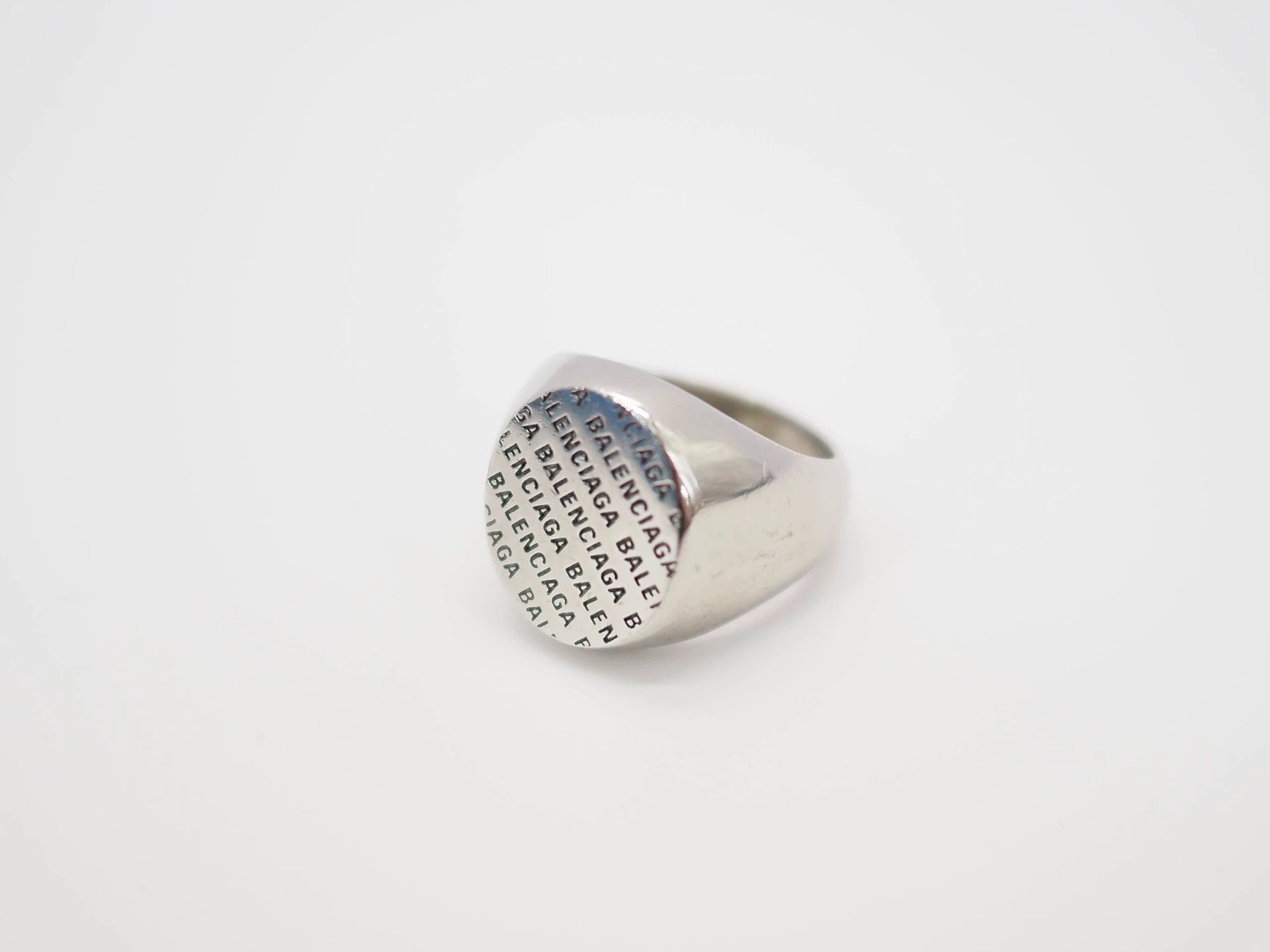 Balenciaga Balenciaga Tone Signet Ring Size ONE SIZE - 1 Thumbnail