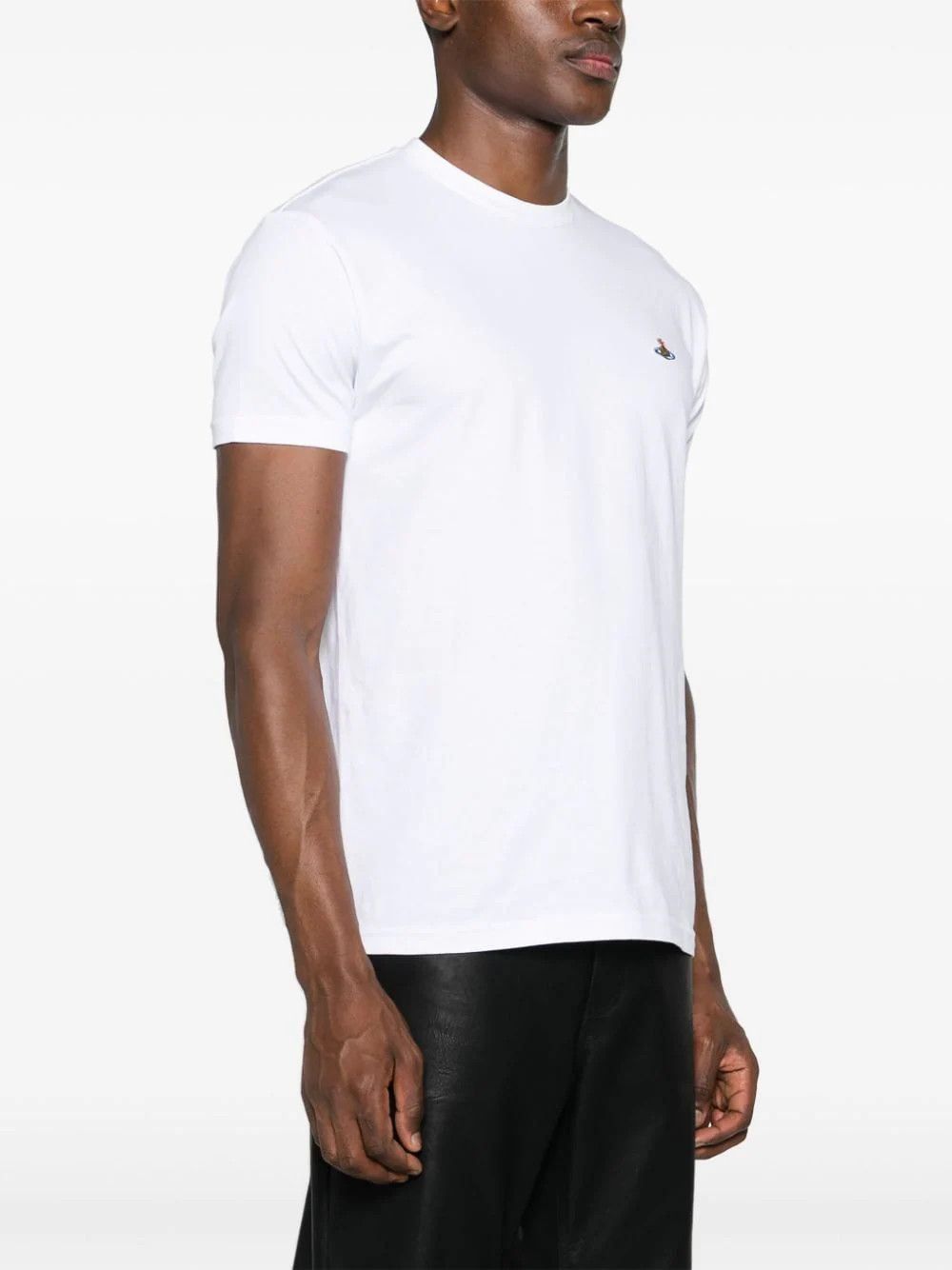 Vivienne Westwood o1s22i1n0924 Orb Logo Classic T-Shirt in White Size XL / US 12-14 / IT 48-50 - 3 Thumbnail