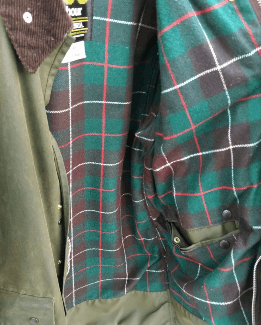 Barbour Excellent Condition★ 1980s Barbour NORTHUMBRIA C40 3 Crest Size US L / EU 52-54 / 3 - 11 Thumbnail