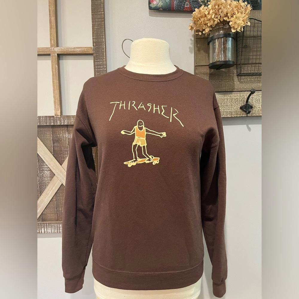 Thrasher Thrasher Gonz Logo Long Sleeve Sweatshirt Skateboarding Mens Size US S / EU 44-46 / 1 - 1 Thumbnail