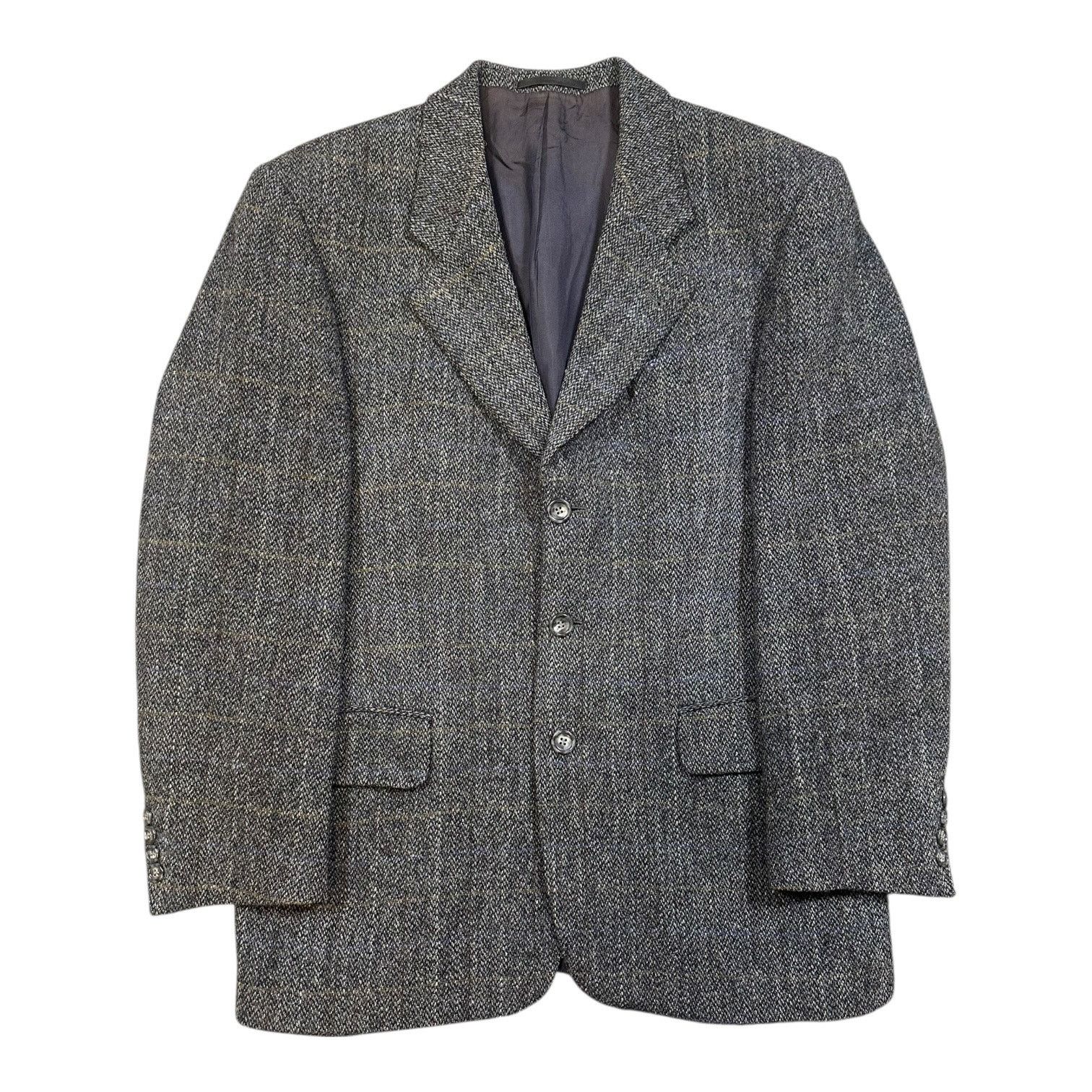 Harris Tweed Harris Tweed Mens Sport Coat Blazer 42R Gray Wool Tweed Size 42R - 1 Thumbnail